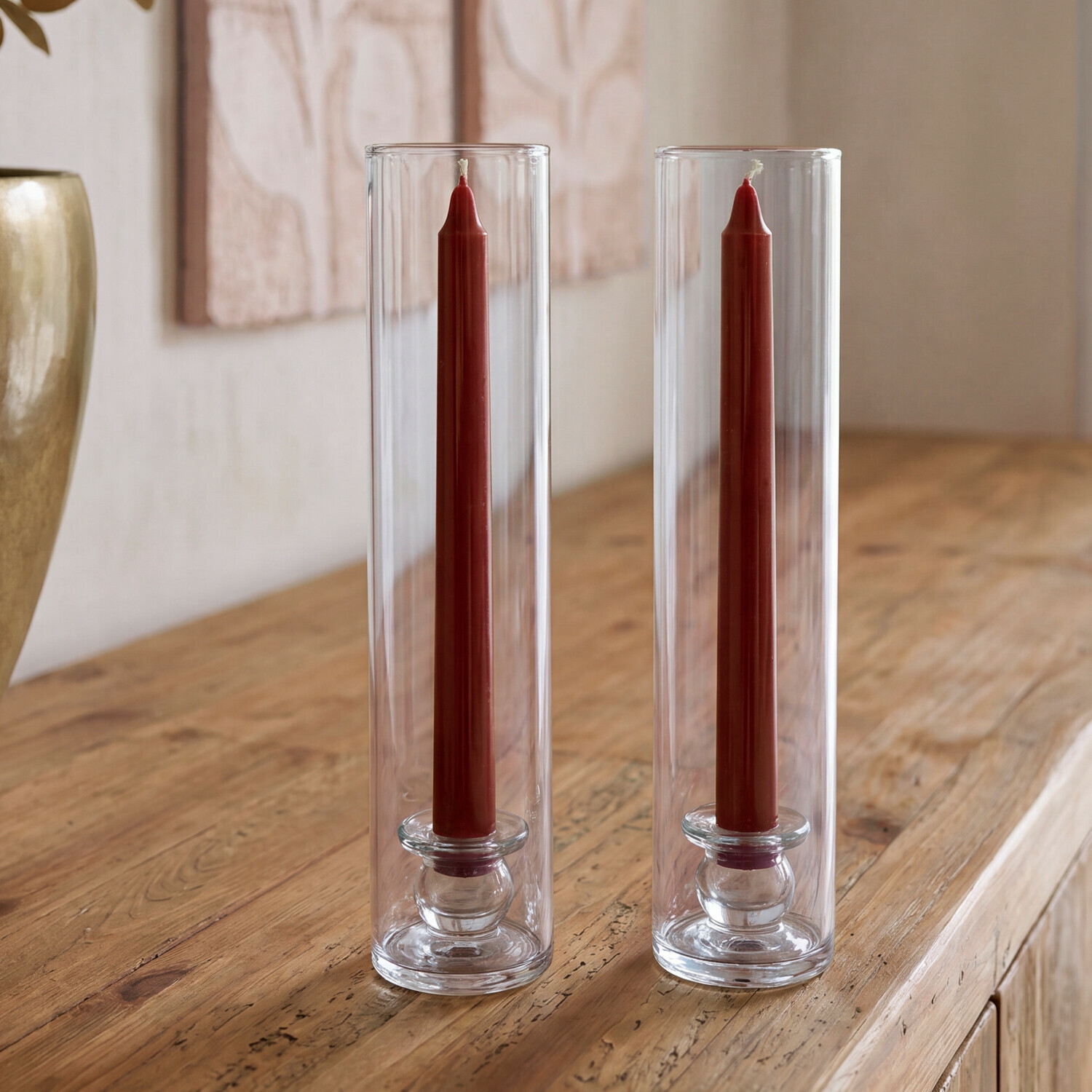 Lot de 2 bougeoirs Barini