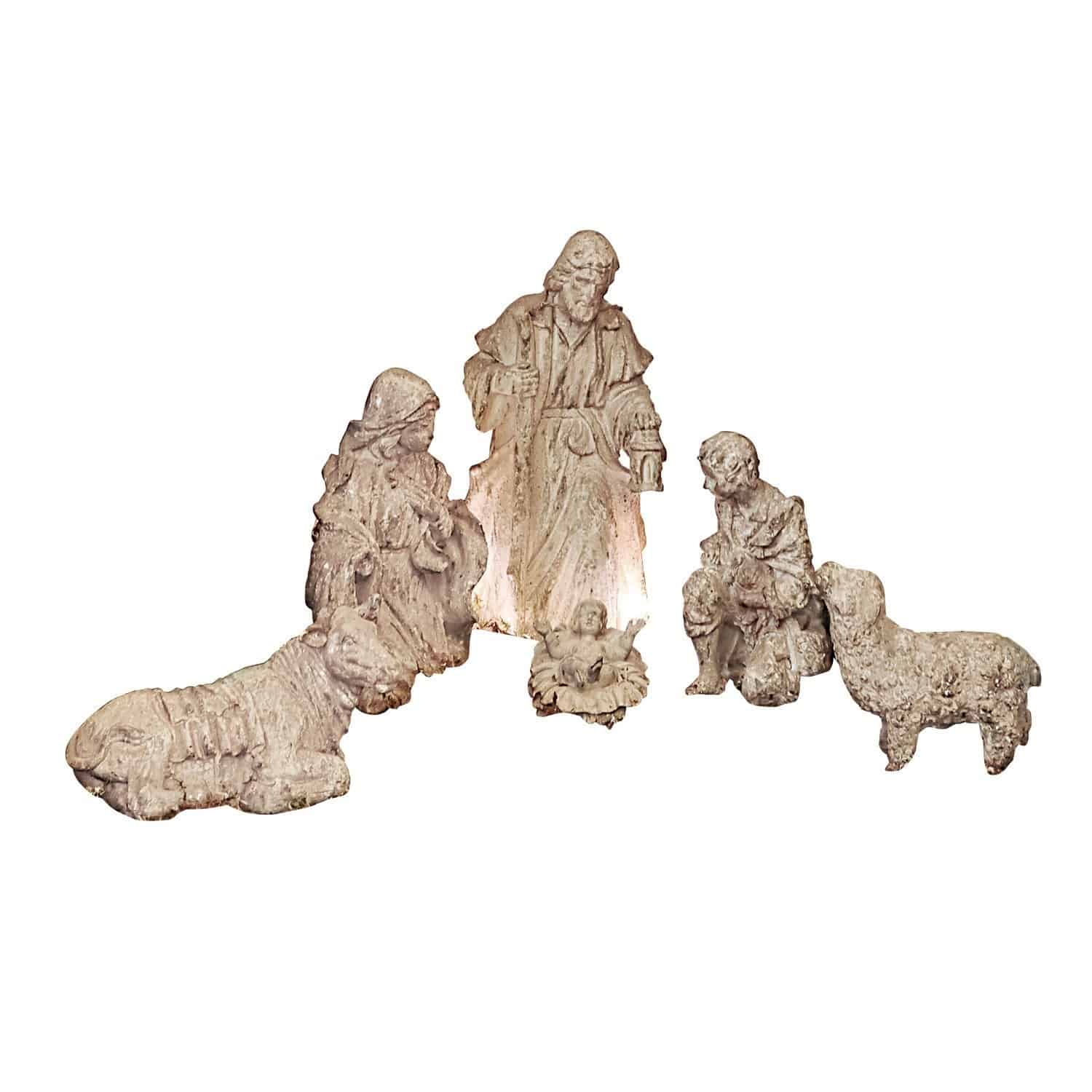 Lot de 6 santons Pouponnière