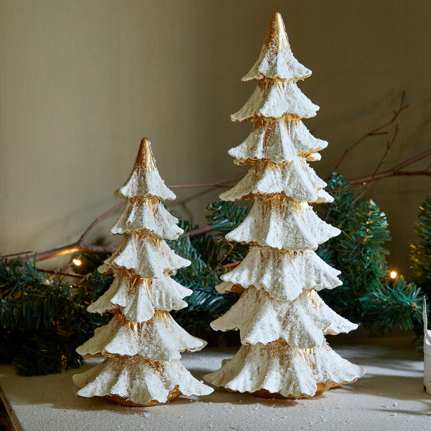 Lot de 2 arbres décoratifs Norbury