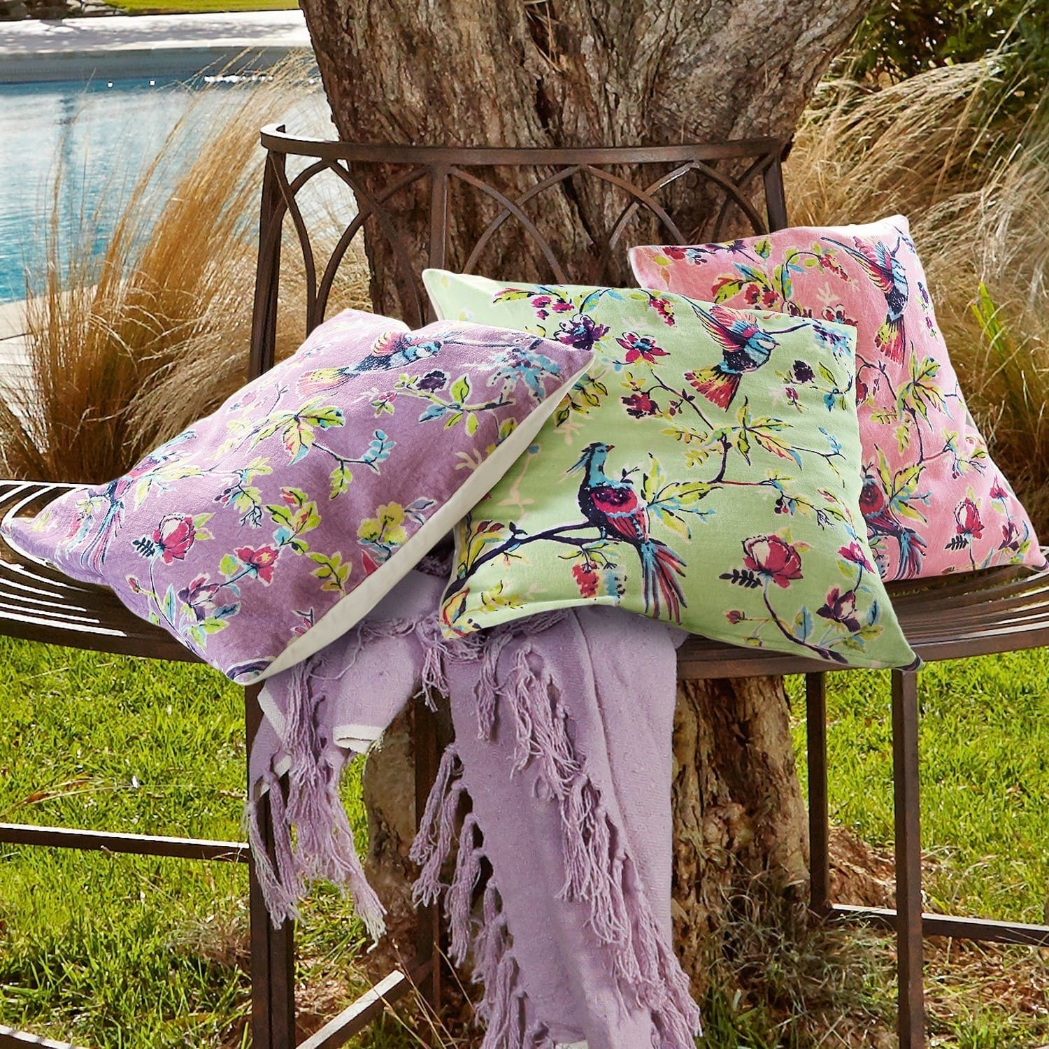 Lot de 3 housses de coussins Jacinda