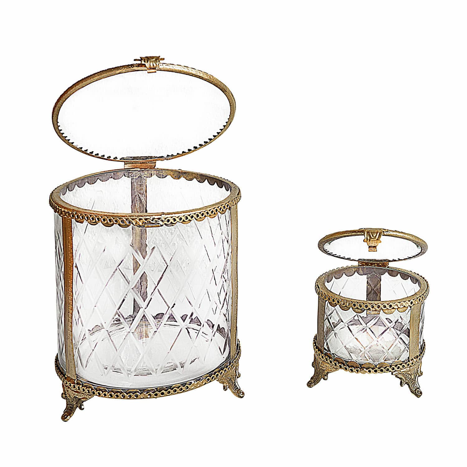 Lot de 2 boîtes en verre Svelteque