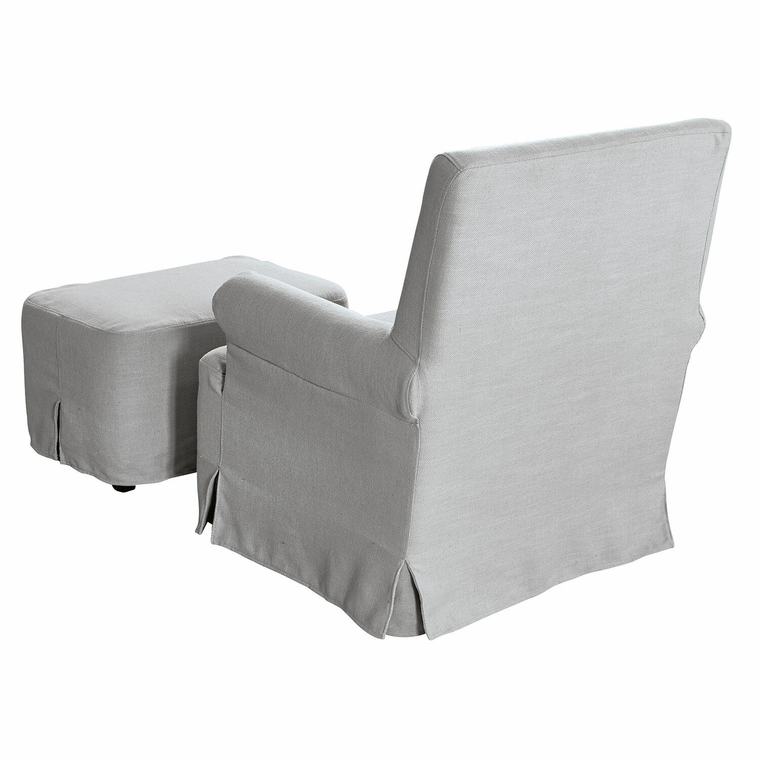 Fauteuil avec pouf Nasour