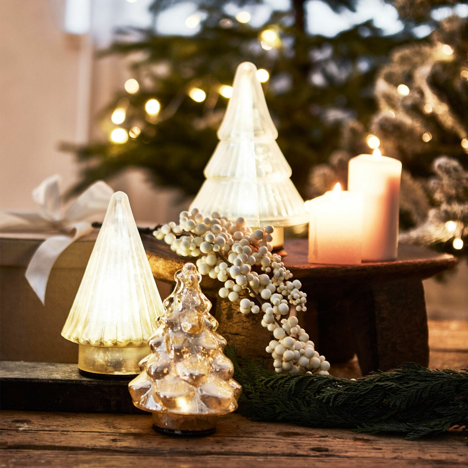 Lot de 3 arbres décoratifs Chloé