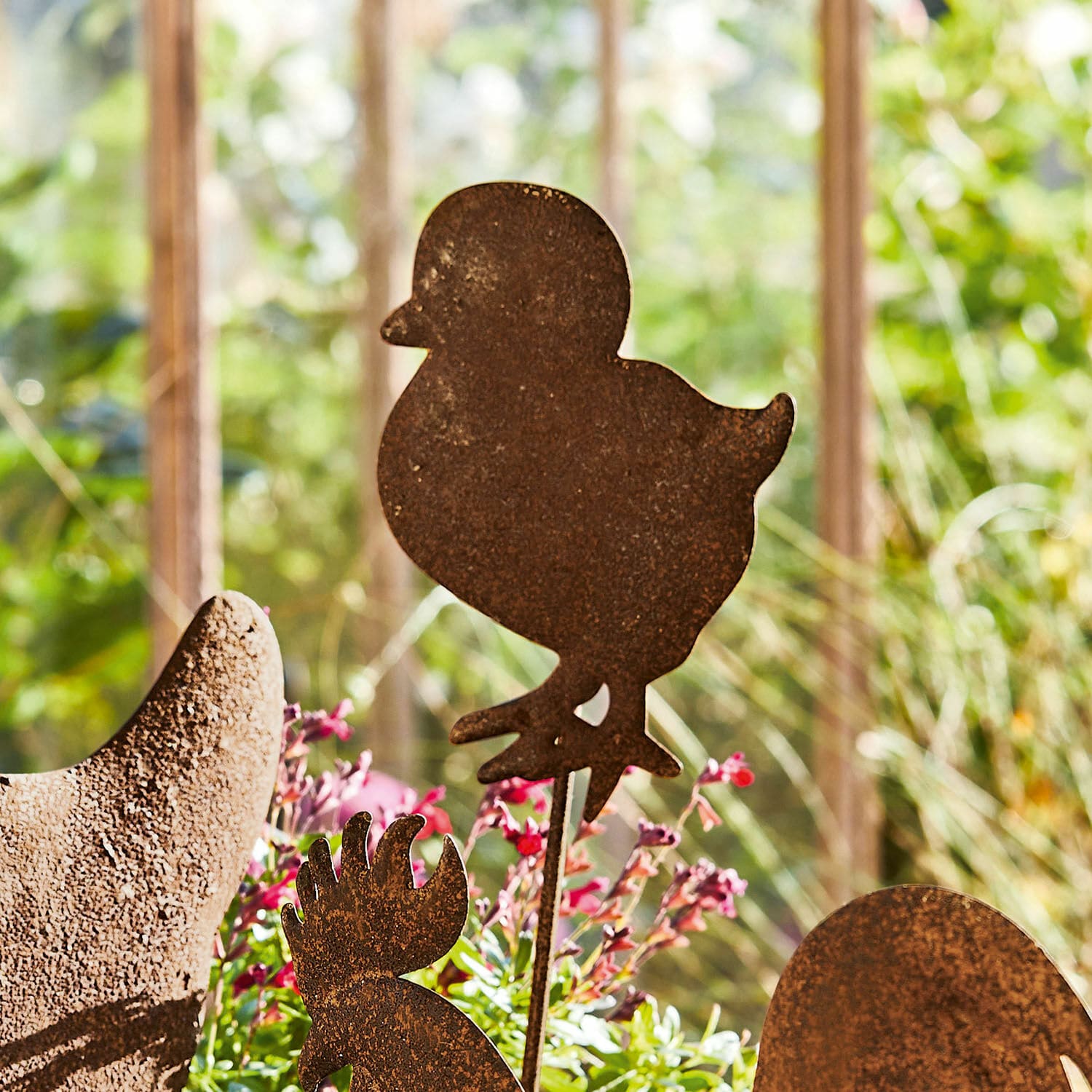 Lot de 3 piques de jardin Arijus