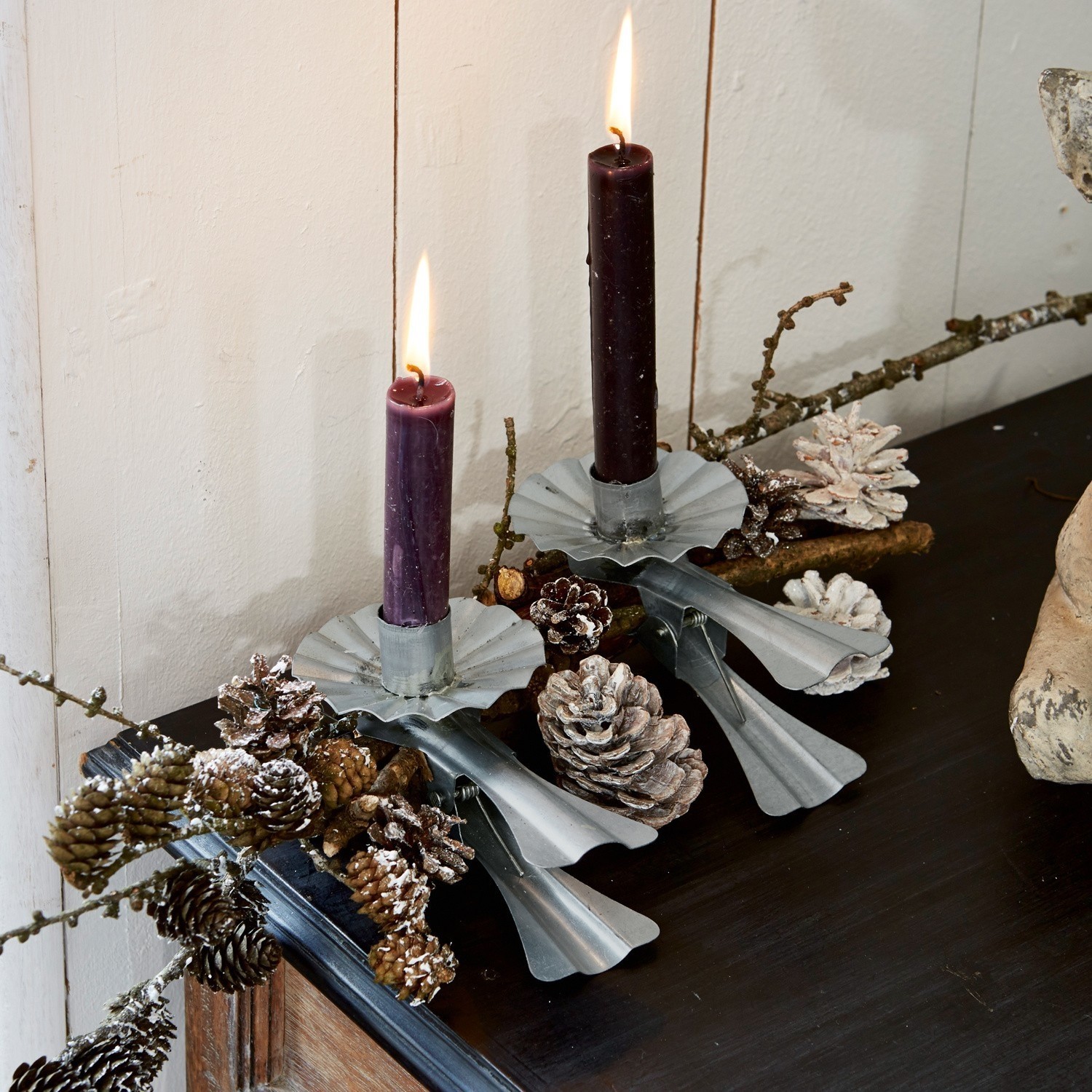 Lot de 4 bougeoirs Edvin
