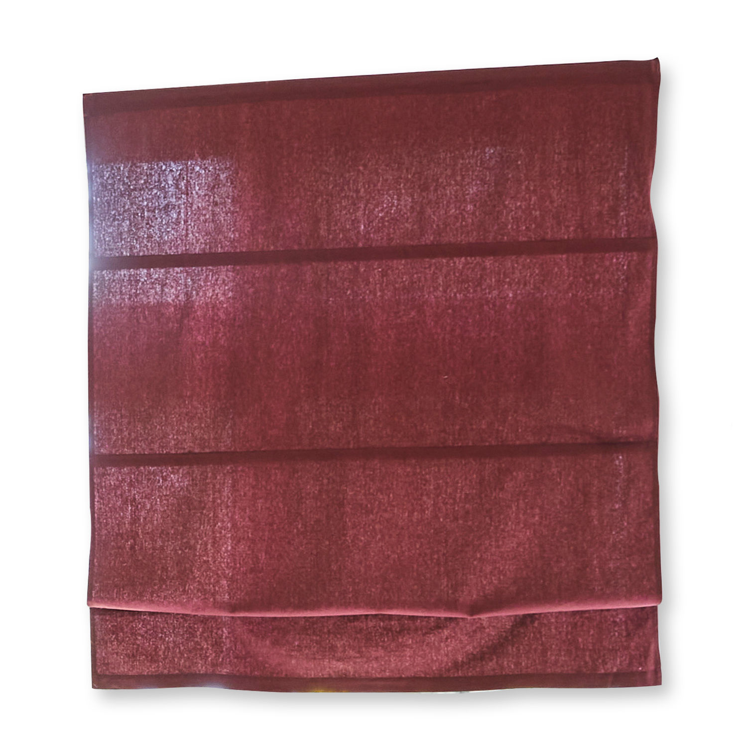 rouge Store plissé rouge en tissu léger pour décoration de fenêtre et protection solaire
