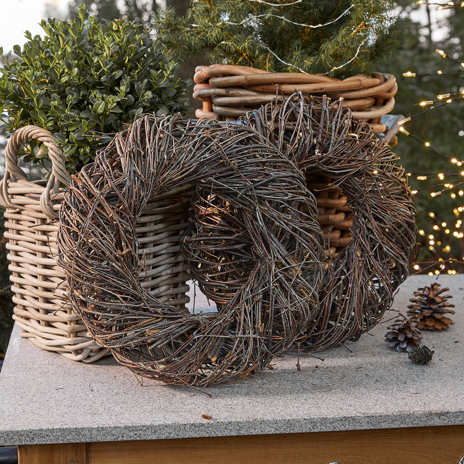 Lot de 2 couronnes Haervia