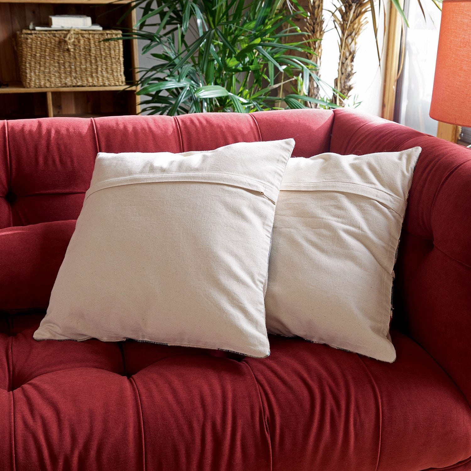 Lot de 2 housses de coussins Mellamie