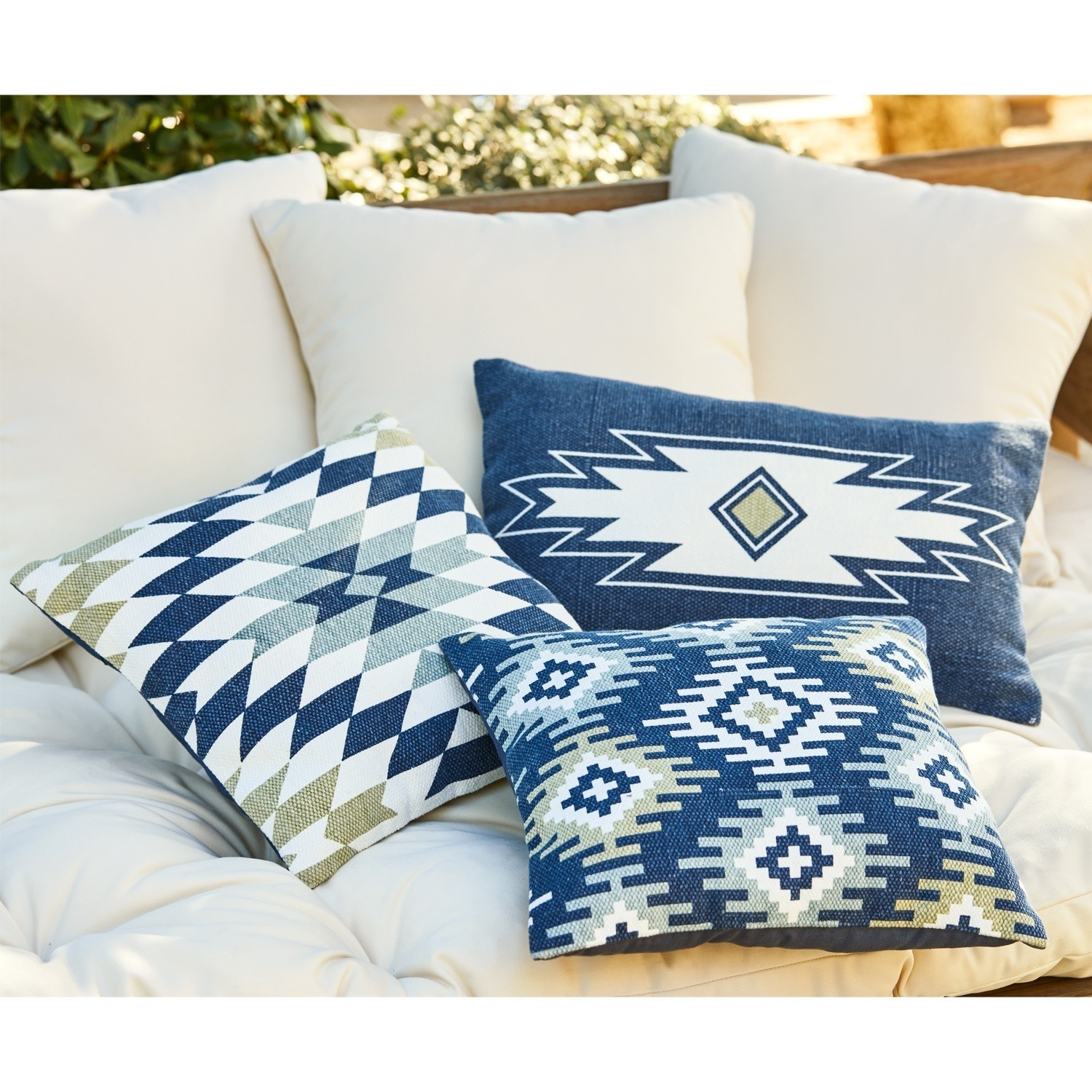 Lot de 3 housses de coussins Leonice