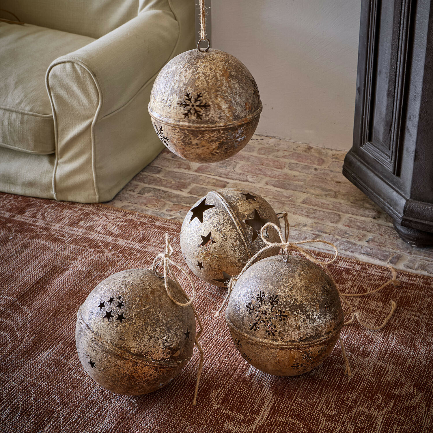 Lot de 6 boules décoratives Elyzara