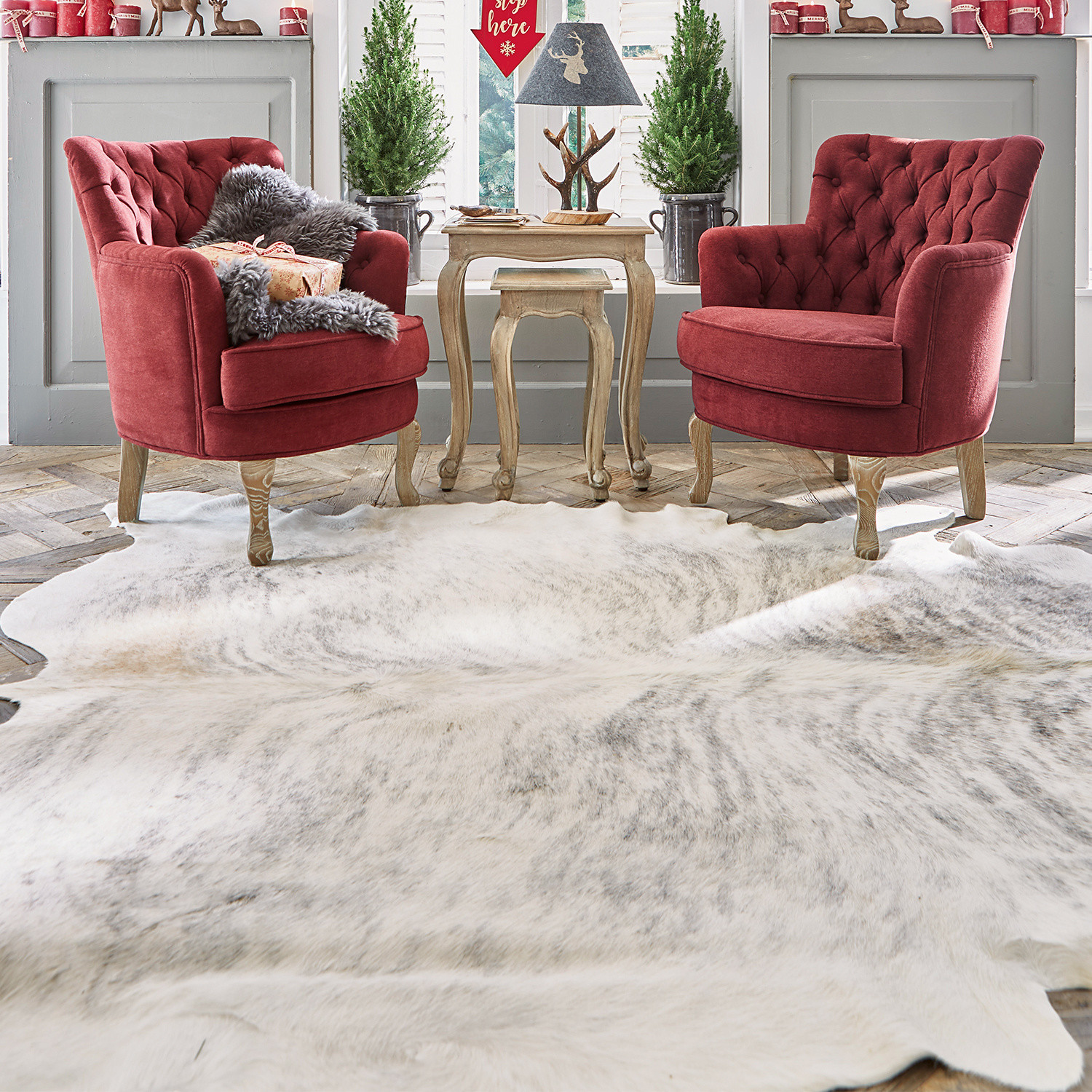 Tapis en peau de vache Pasadena