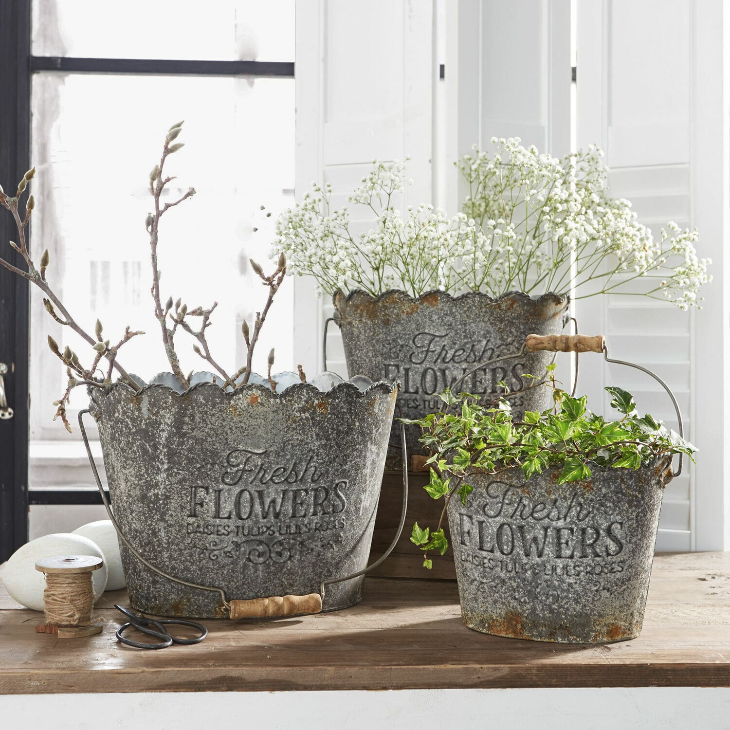 Lot de 3 cache-pots Bornival