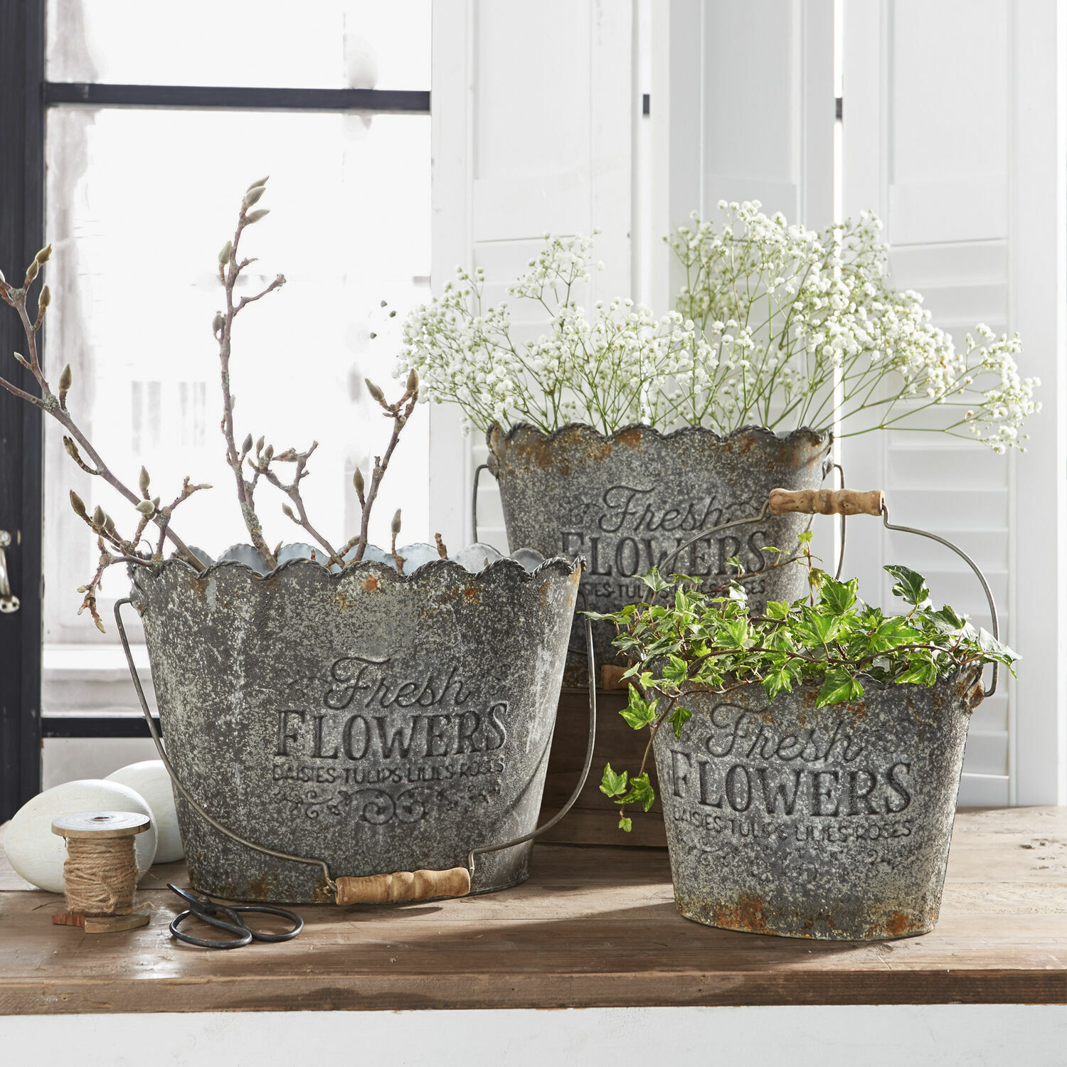 Lot de 3 cache-pots Bornival