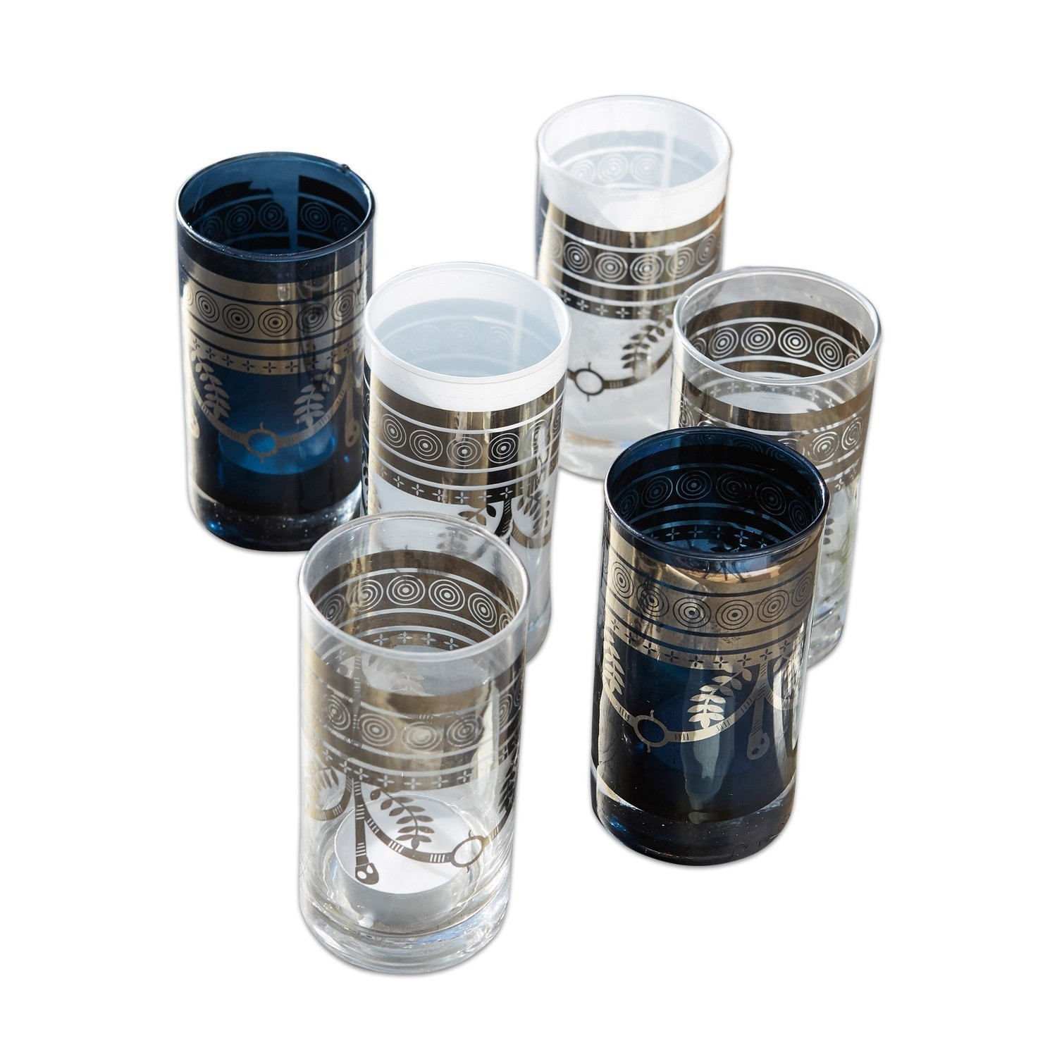 Lot de 6 photophores Hanad