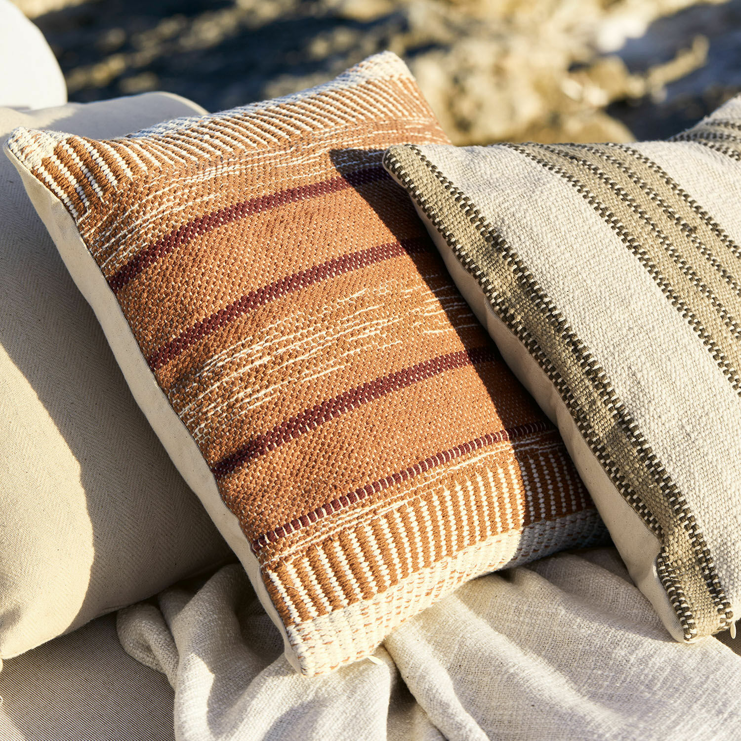 Lot de 3 housses de coussins Mélamare