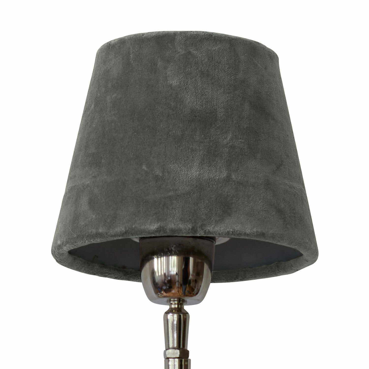 gris Abat-jour gris en tissu doux pour lampe de table, design moderne pour éclairage intérieur