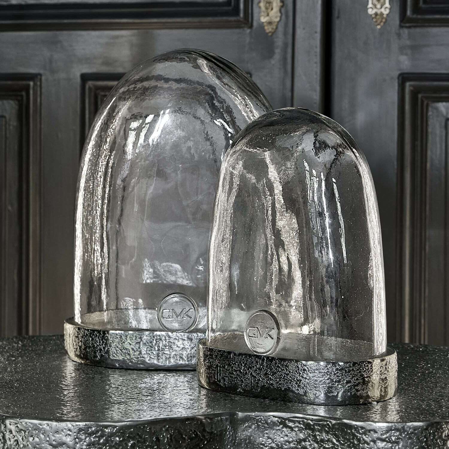 Lot de 2 cloches en verre Brévaline Lot de 2 cloches en verre Brévaline