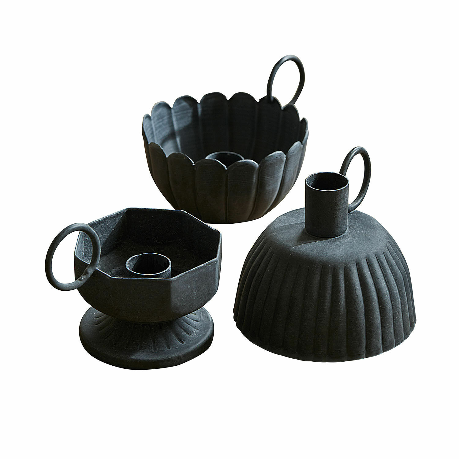 Lot de 3 bougeoirs Lazharin