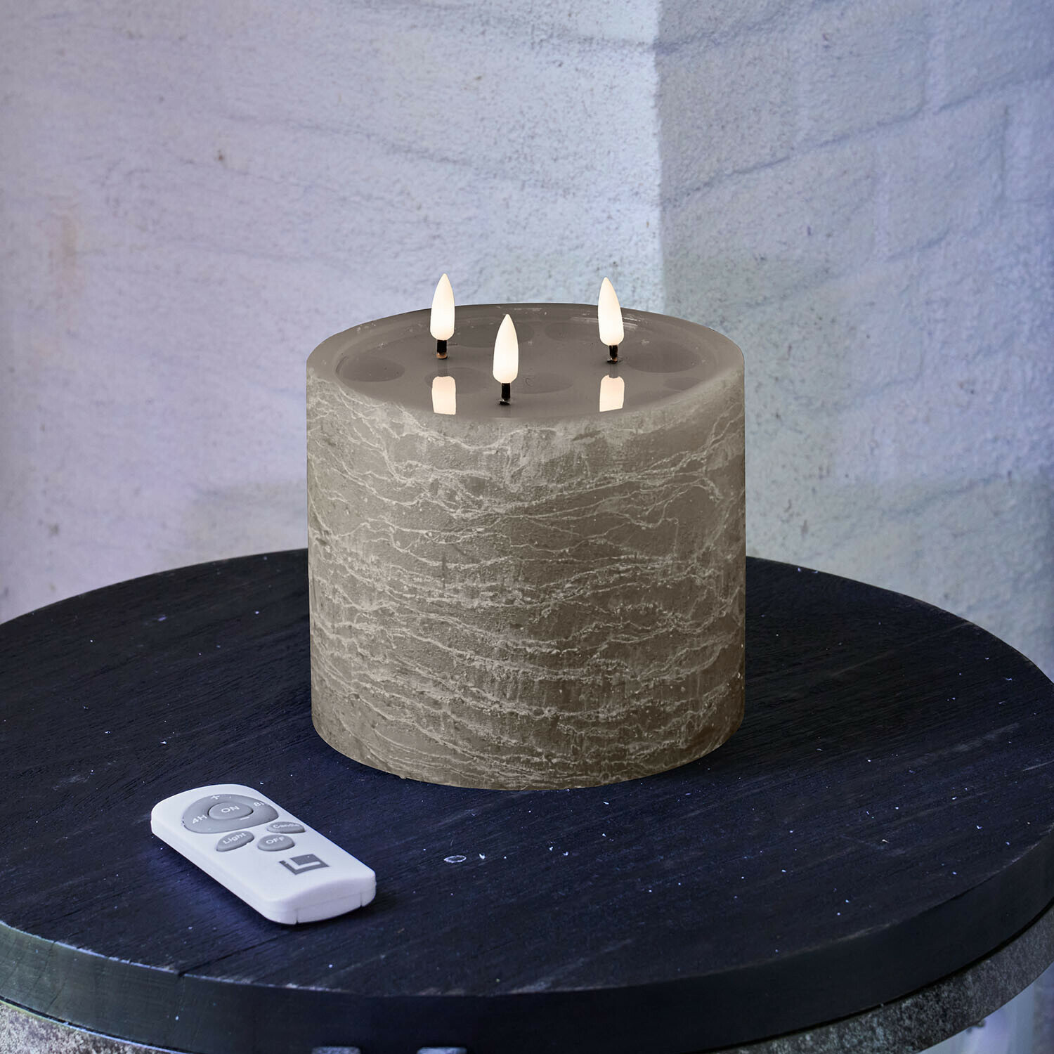 Bougie cylindrique à LED Solería