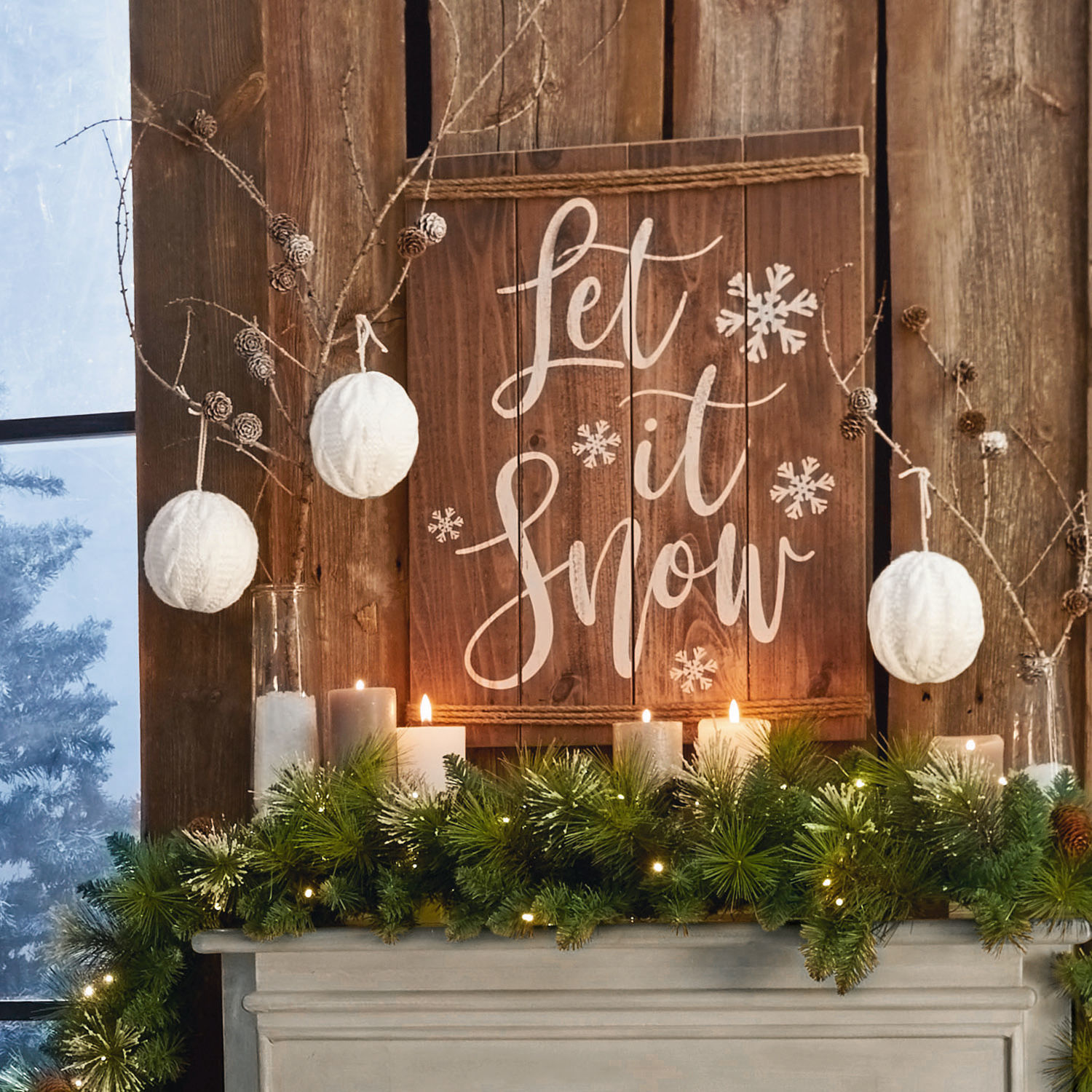 Lot de 3 suspensions de Noël Bidos