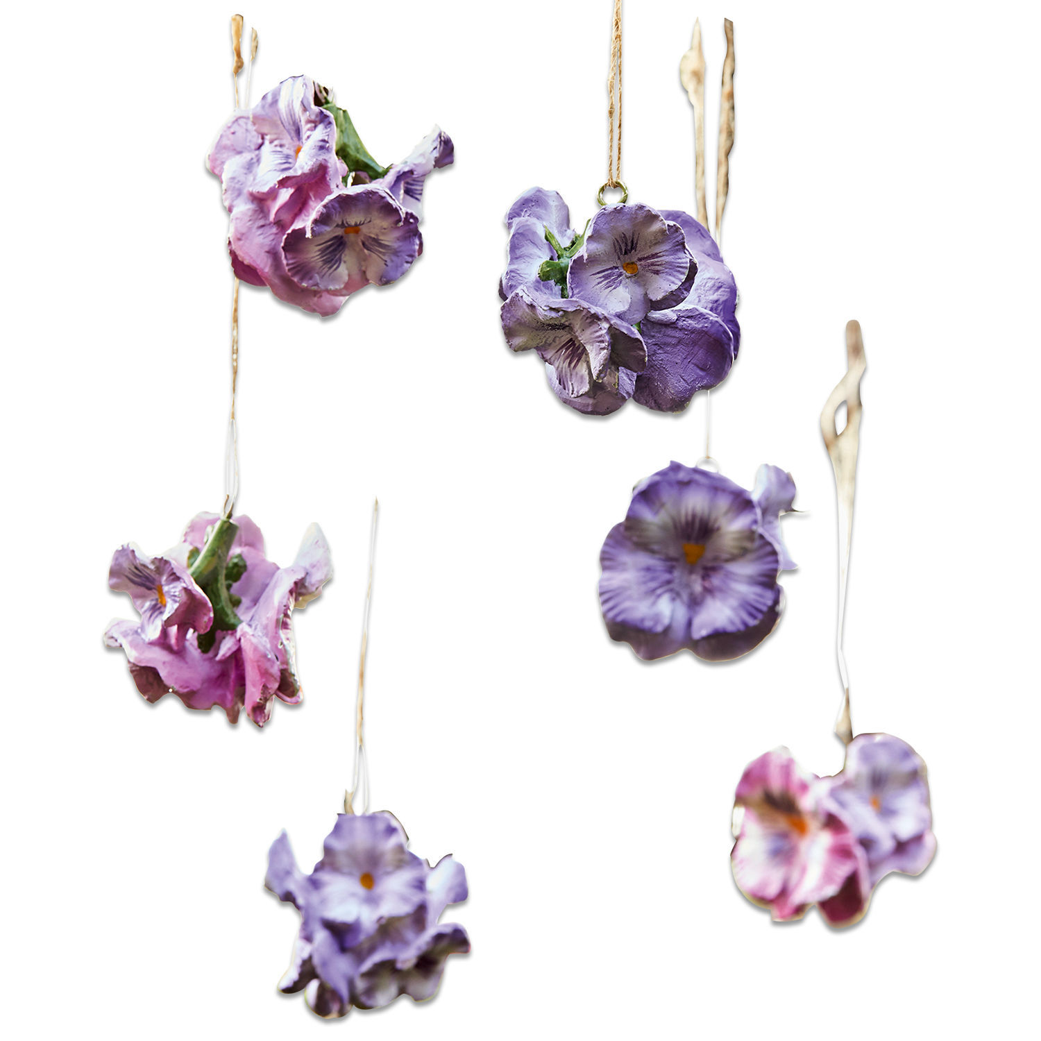 Lot de 6 fleurs déco Jacomo