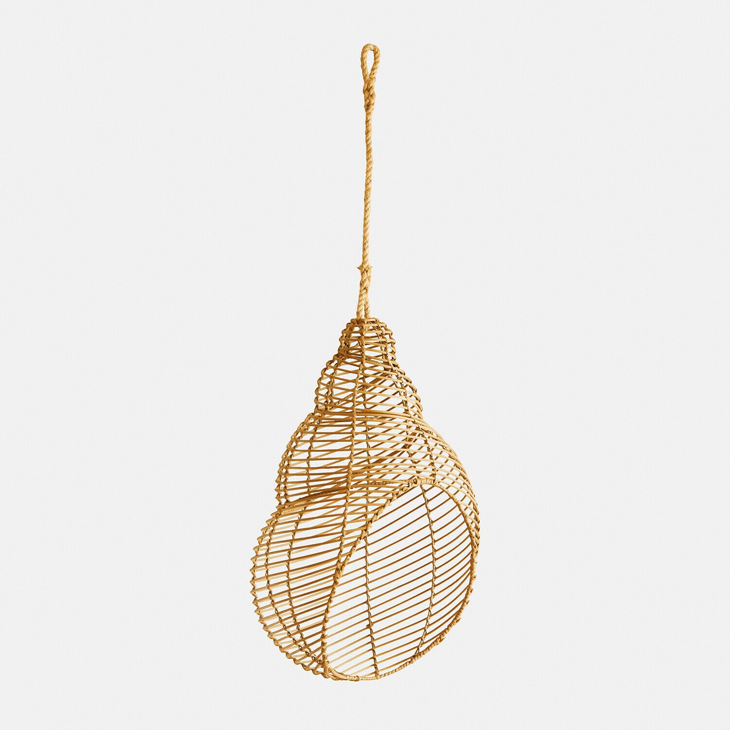 Abat-jour Zolaira Décoration suspendue en rotin naturel, légère et décorative pour intérieur et jardin