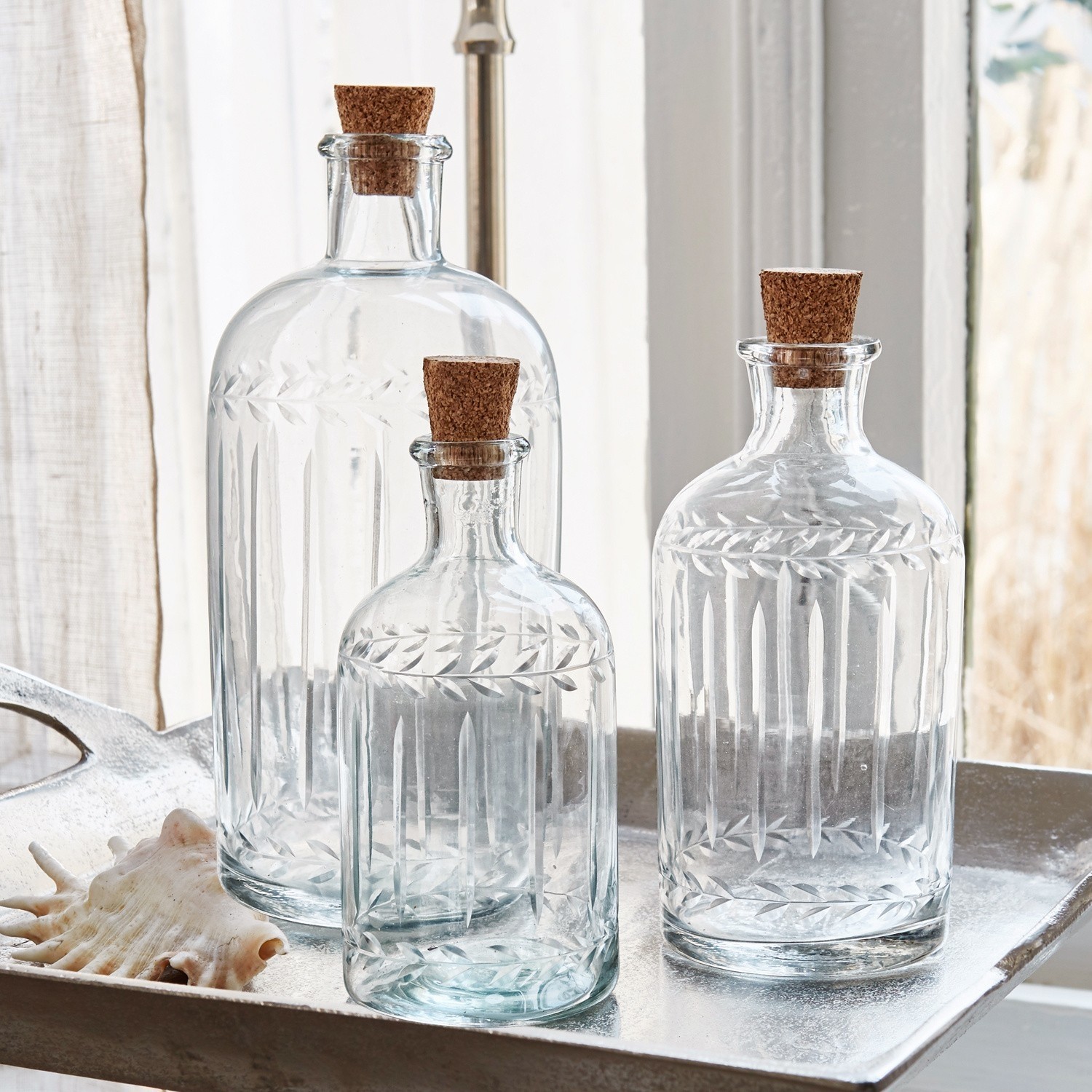 Lot de 3 bouteilles Ivoire