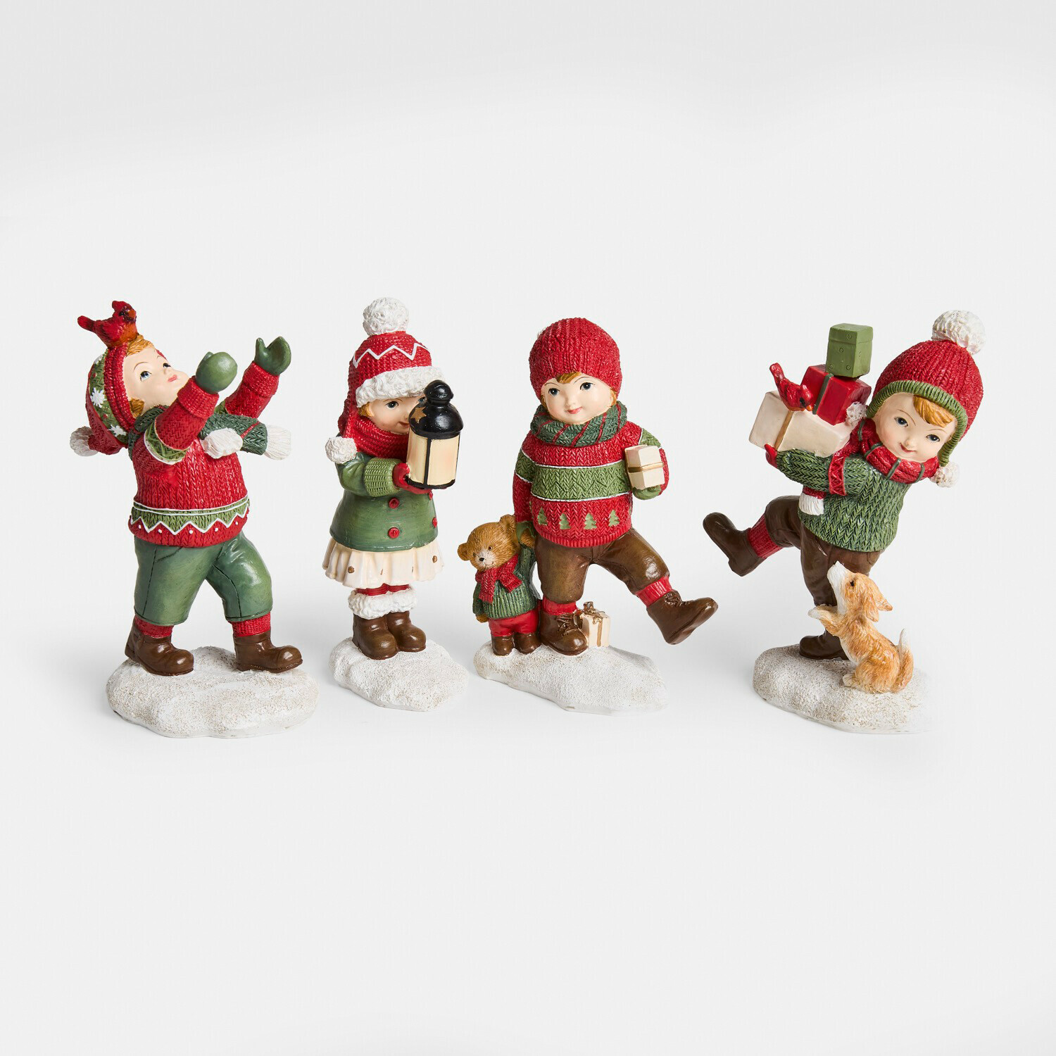 Lot de 4 décorations « enfants » Irenja
