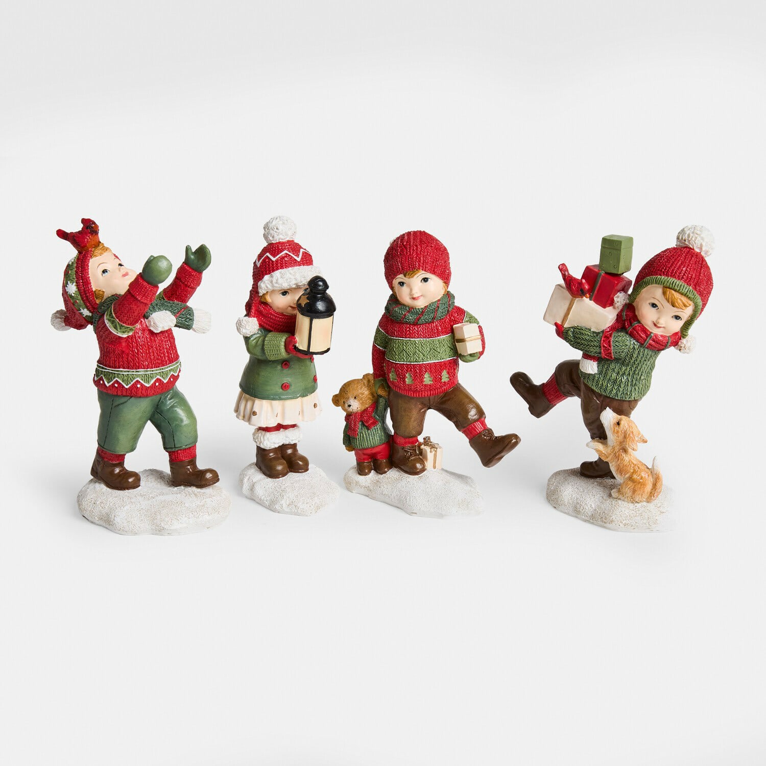 Lot de 4 décorations « enfants » Irenja