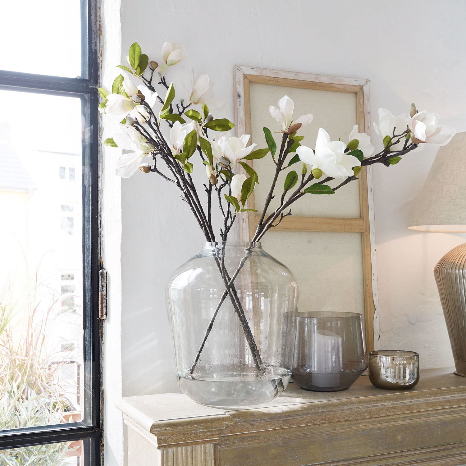 Lot de 2 fleurs décoratives Mariella