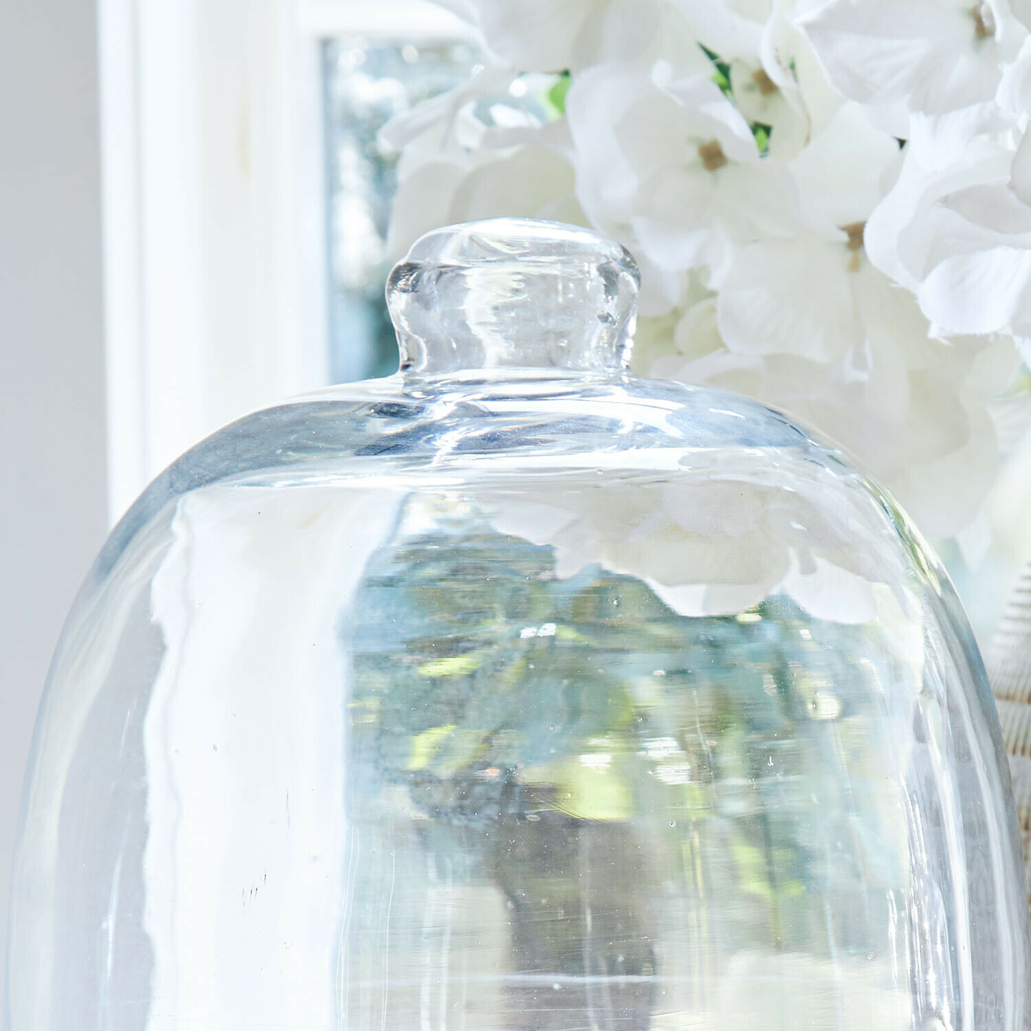 Cloche en verre avec plateau Chardonne