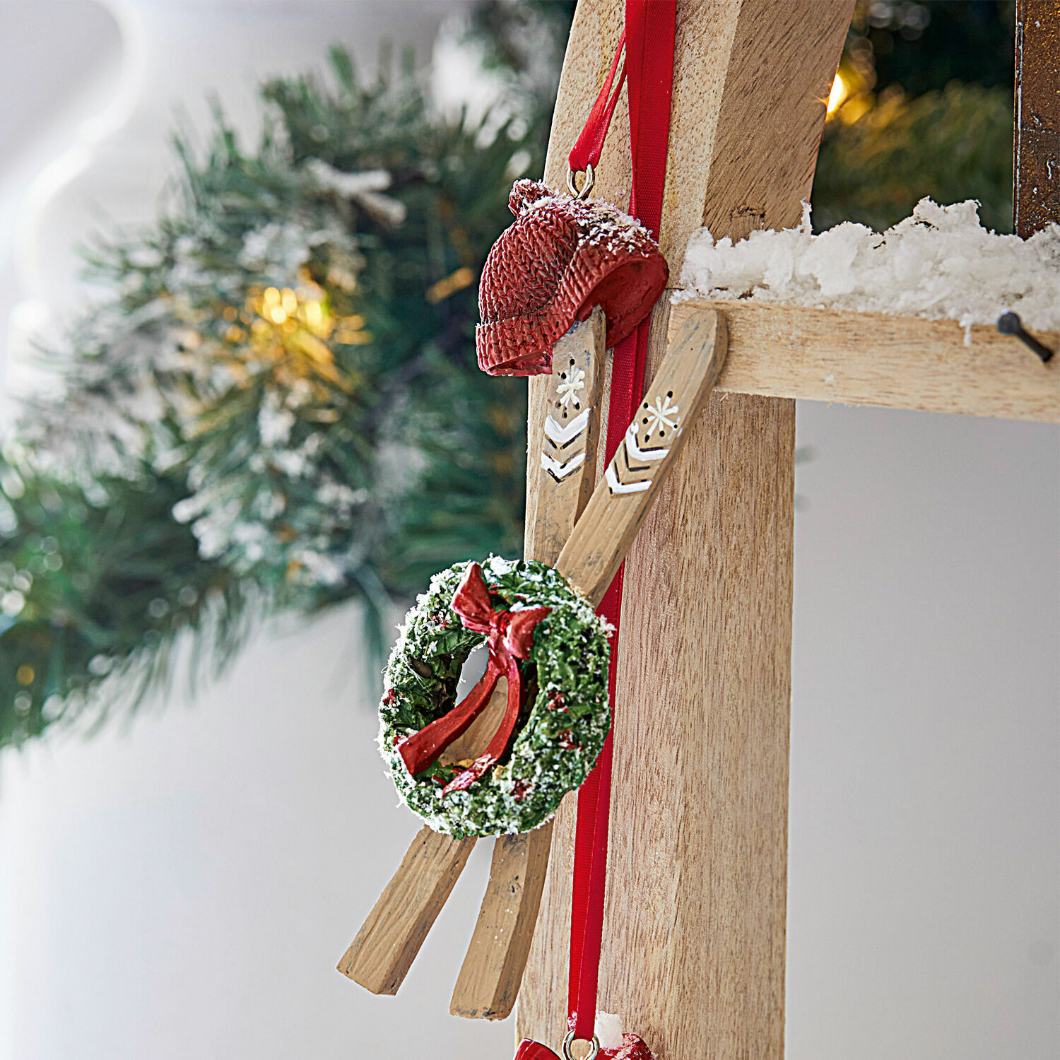 Lot de 4 décorations à suspendre Papeta