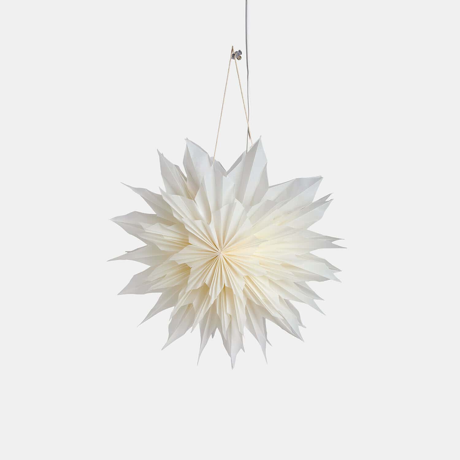 Étoile lumineuse en papier Ylmera