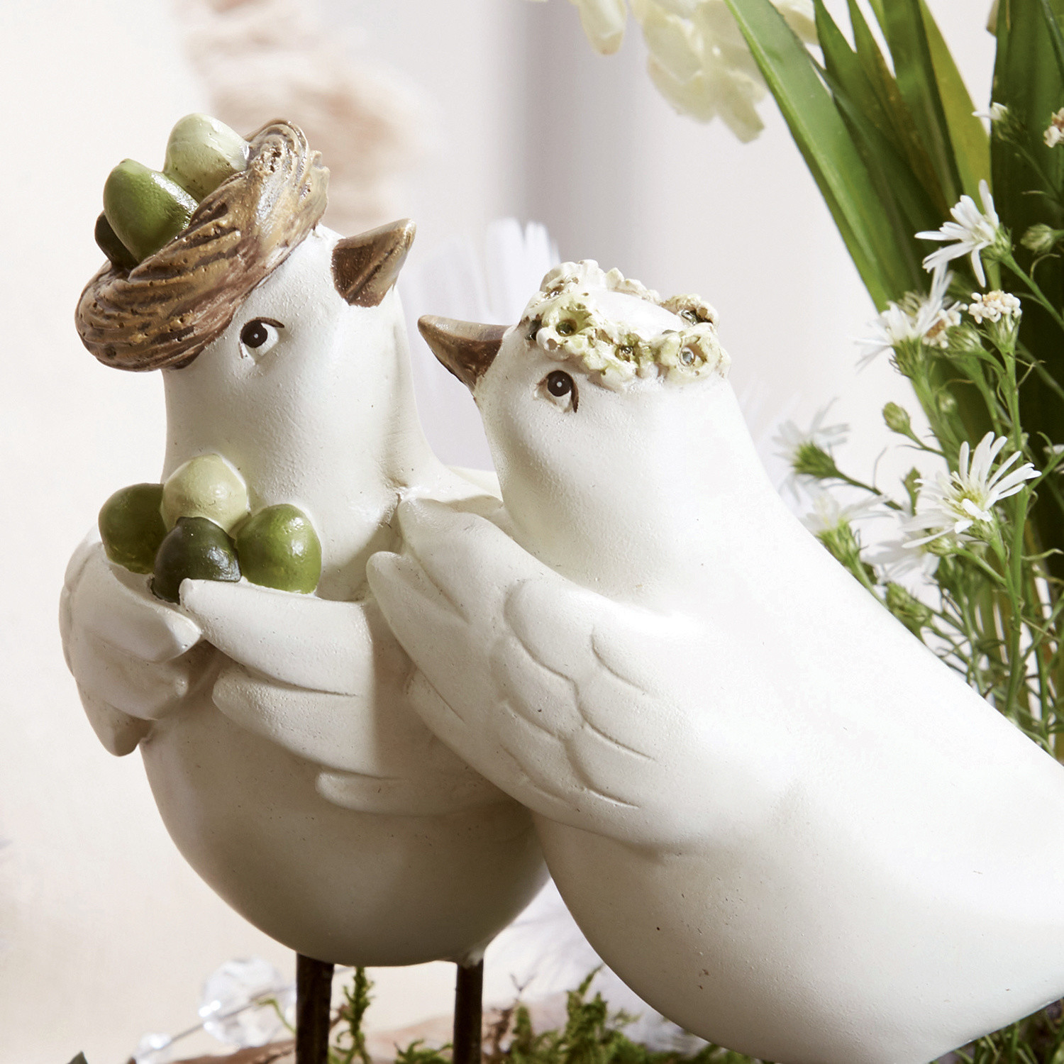 Couple d'oiseaux Orne