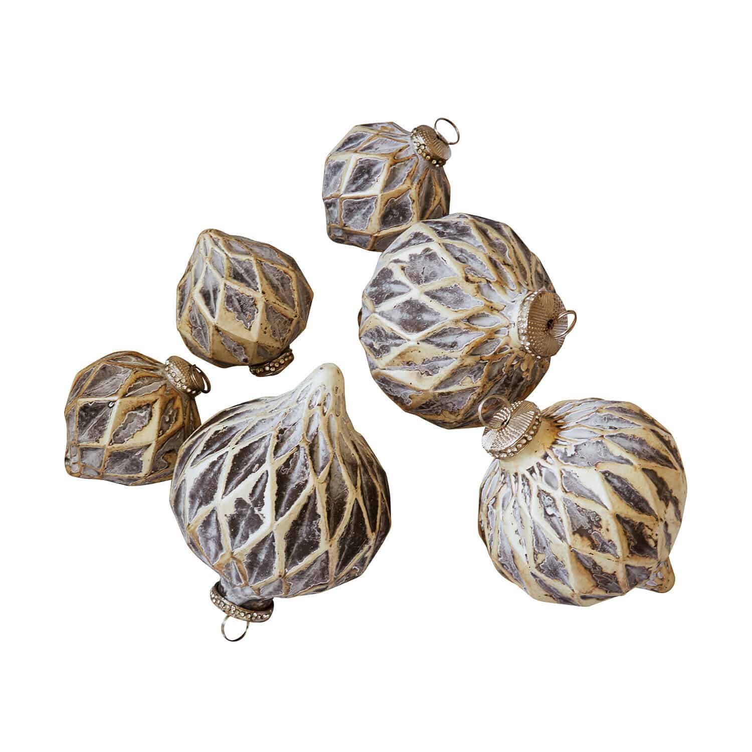 Lot de 6 boules de Noël Lunagh