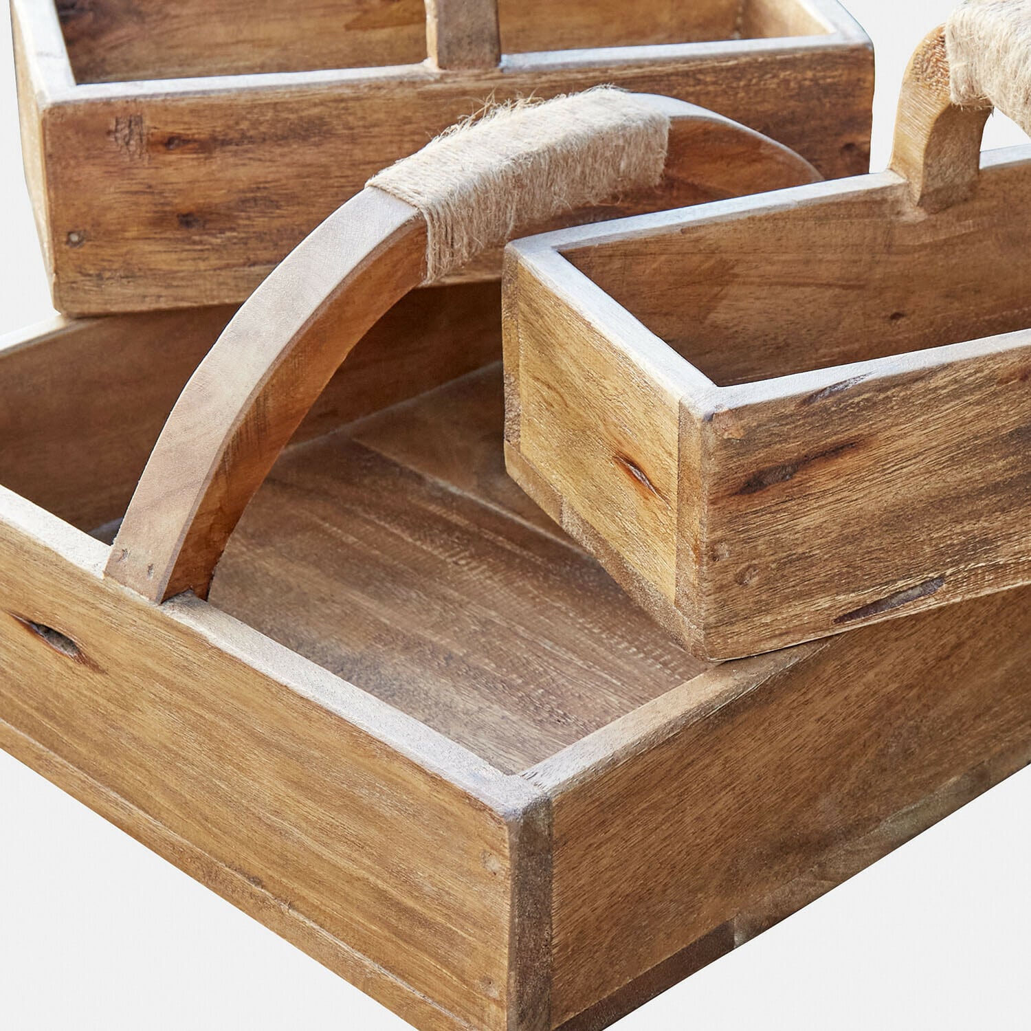 Lot de 3 caisses en bois Nettleby