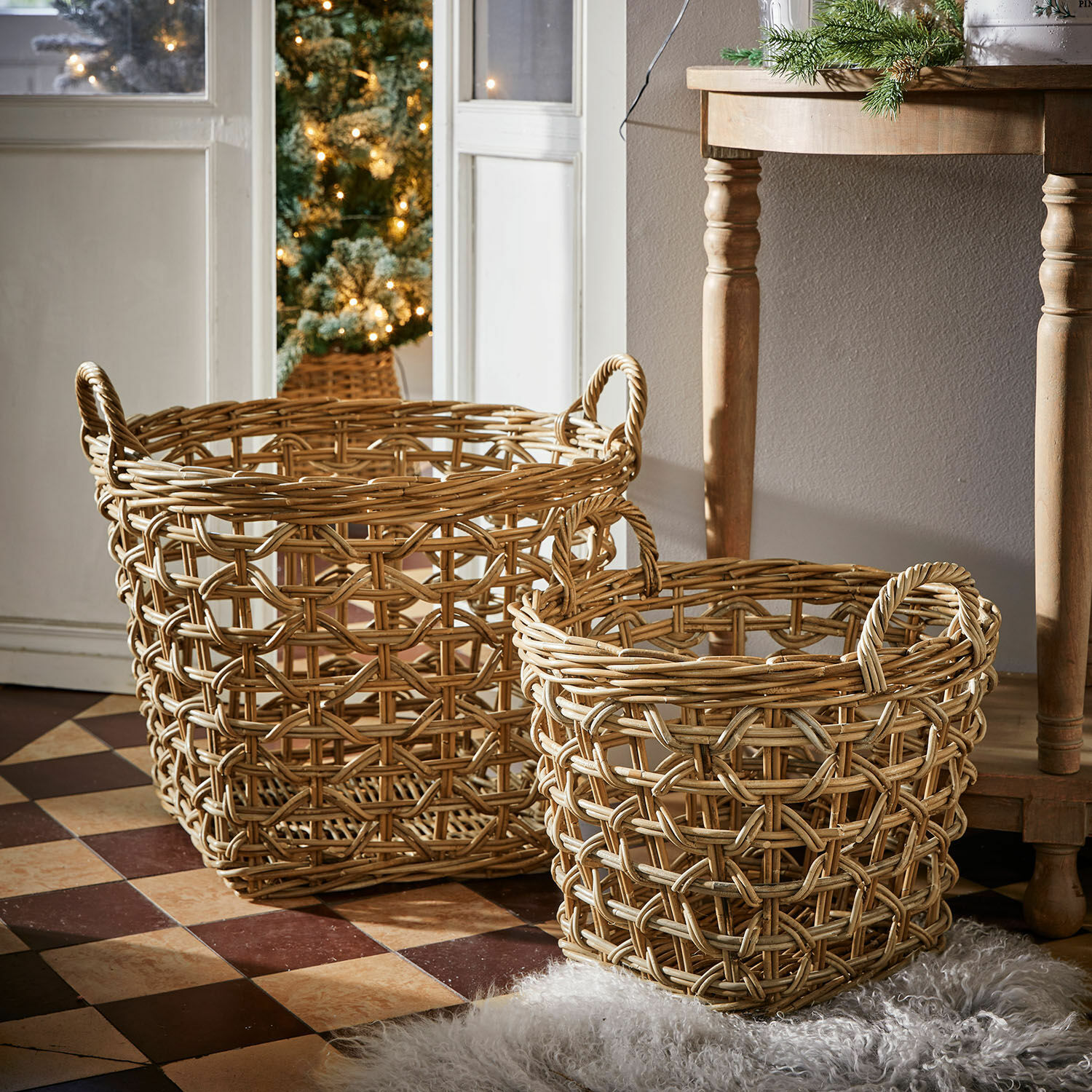 Lot de 2 corbeilles Qivoran