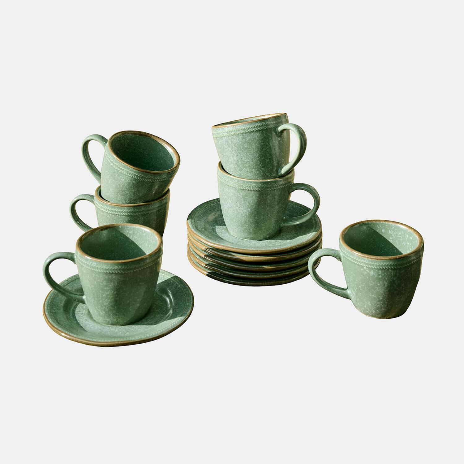 Lot de 6 tasses et soucoupes Norrvik