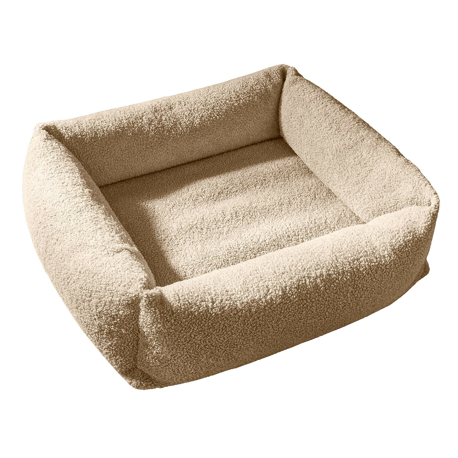 Lit pour animaux Giolena Panier pour chien beige en tissu bouclé doux, confortable et élégant pour le repos de votre animal