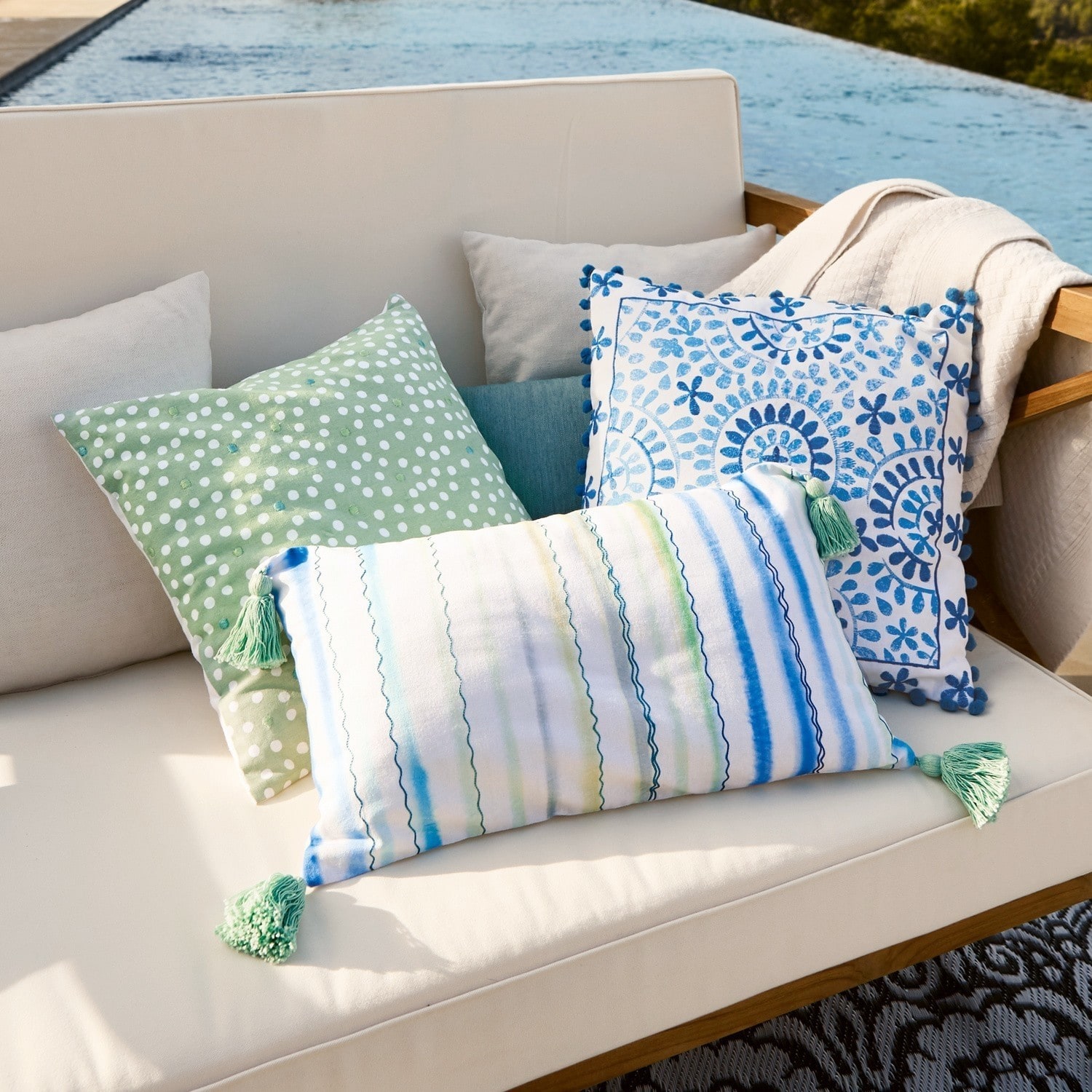 Lot de 3 coussins Halea