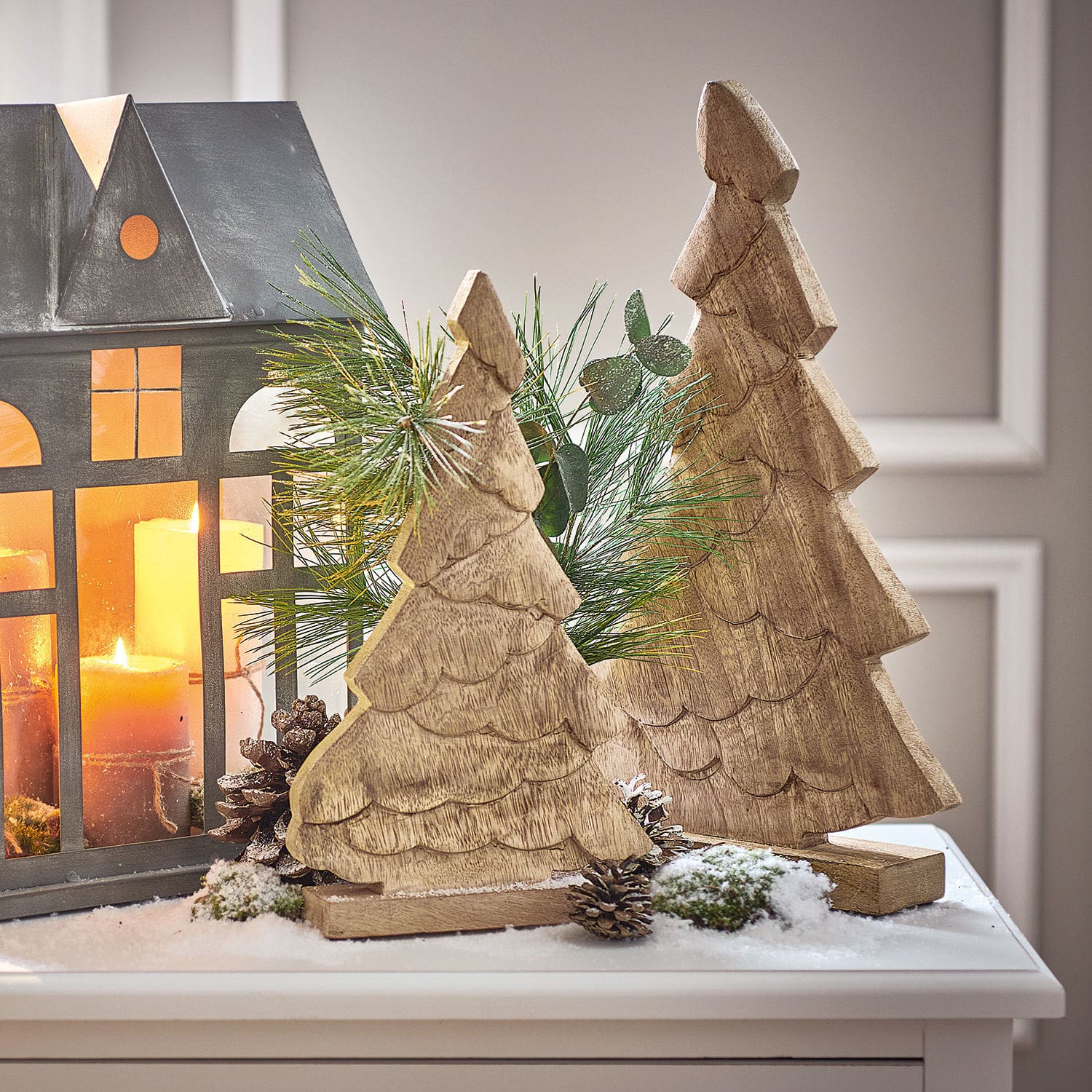 Lot de 2 arbres décoratifs Warton