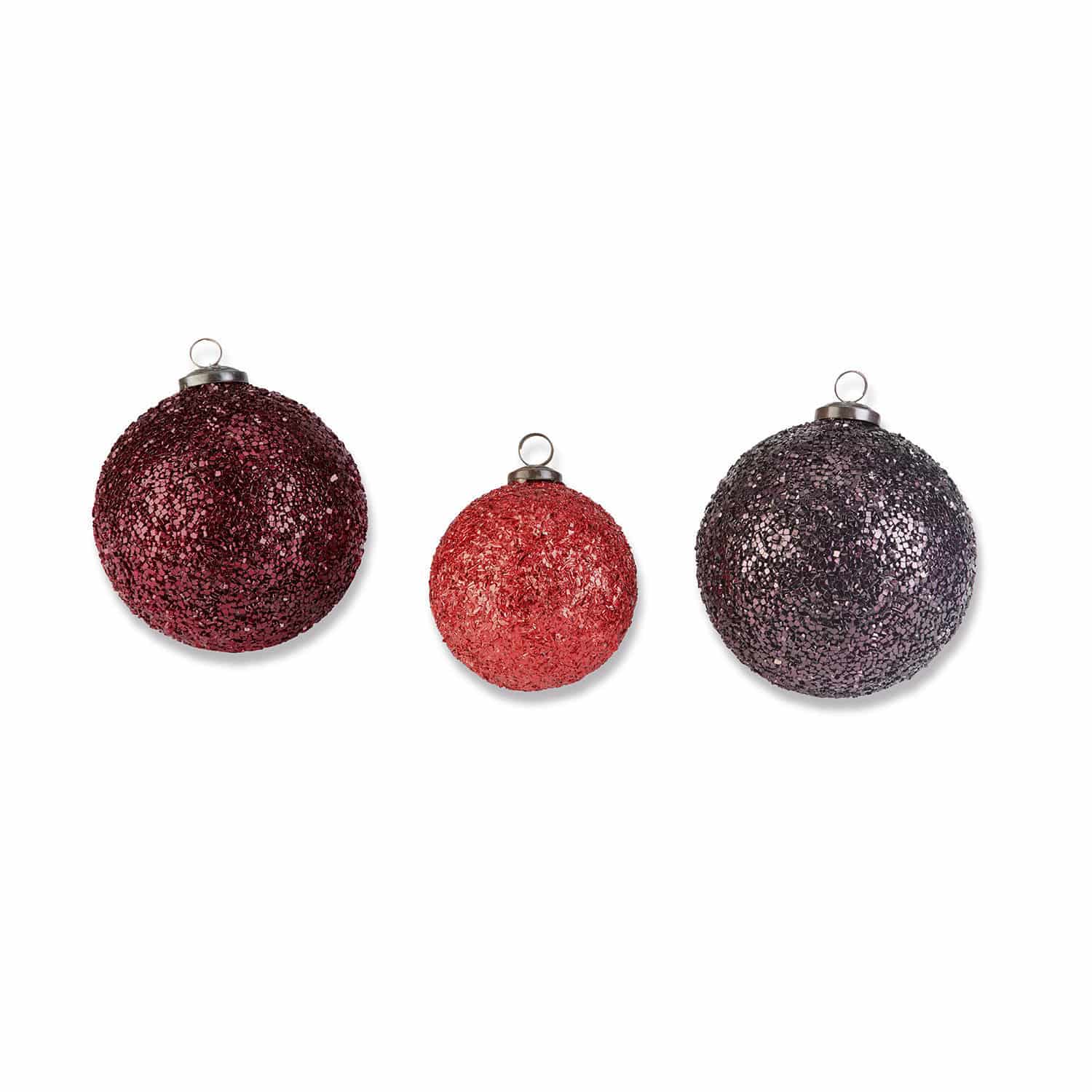 Lot de 3 boules de Noël Paserienne