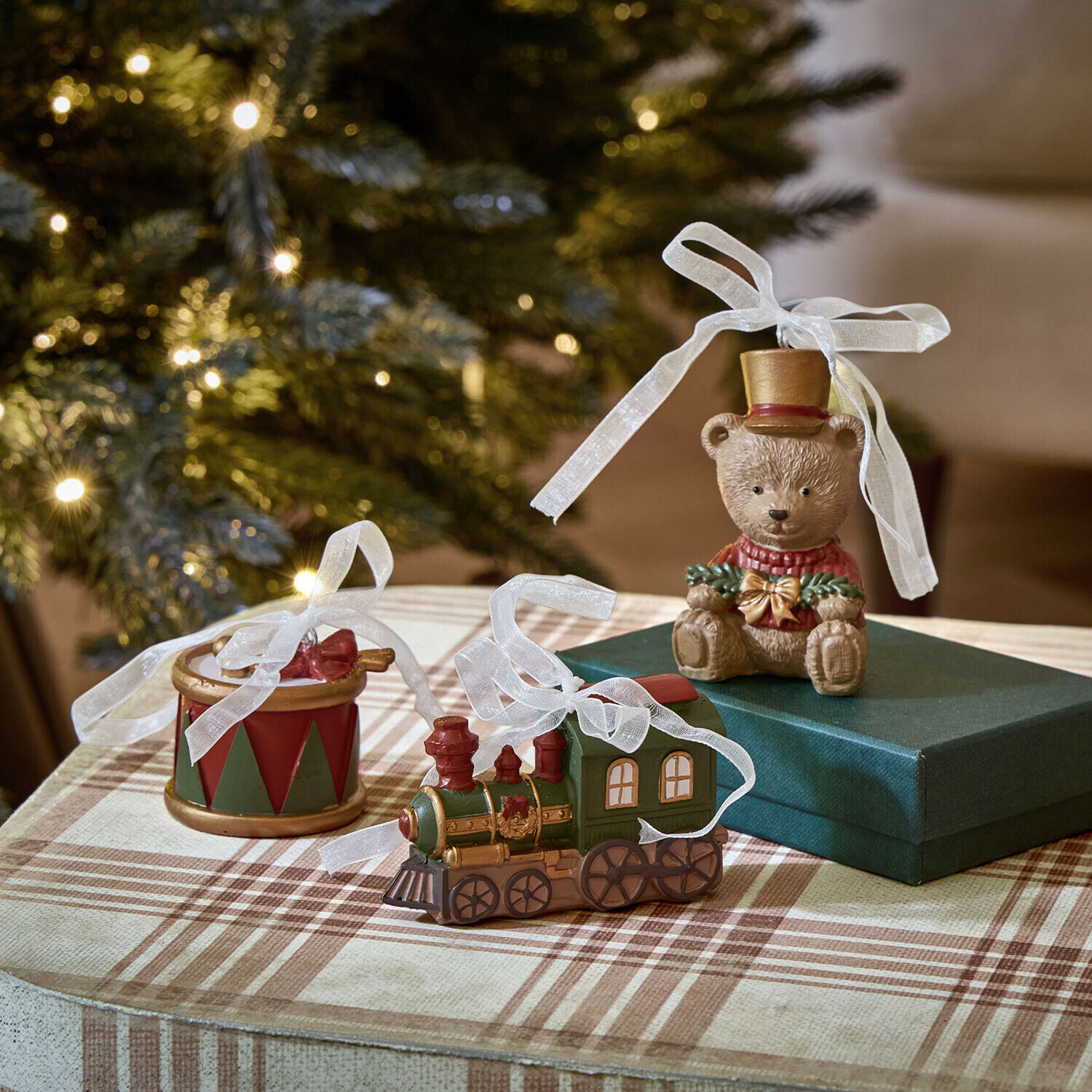 Lot de 3 décorations à suspendre Pebblies