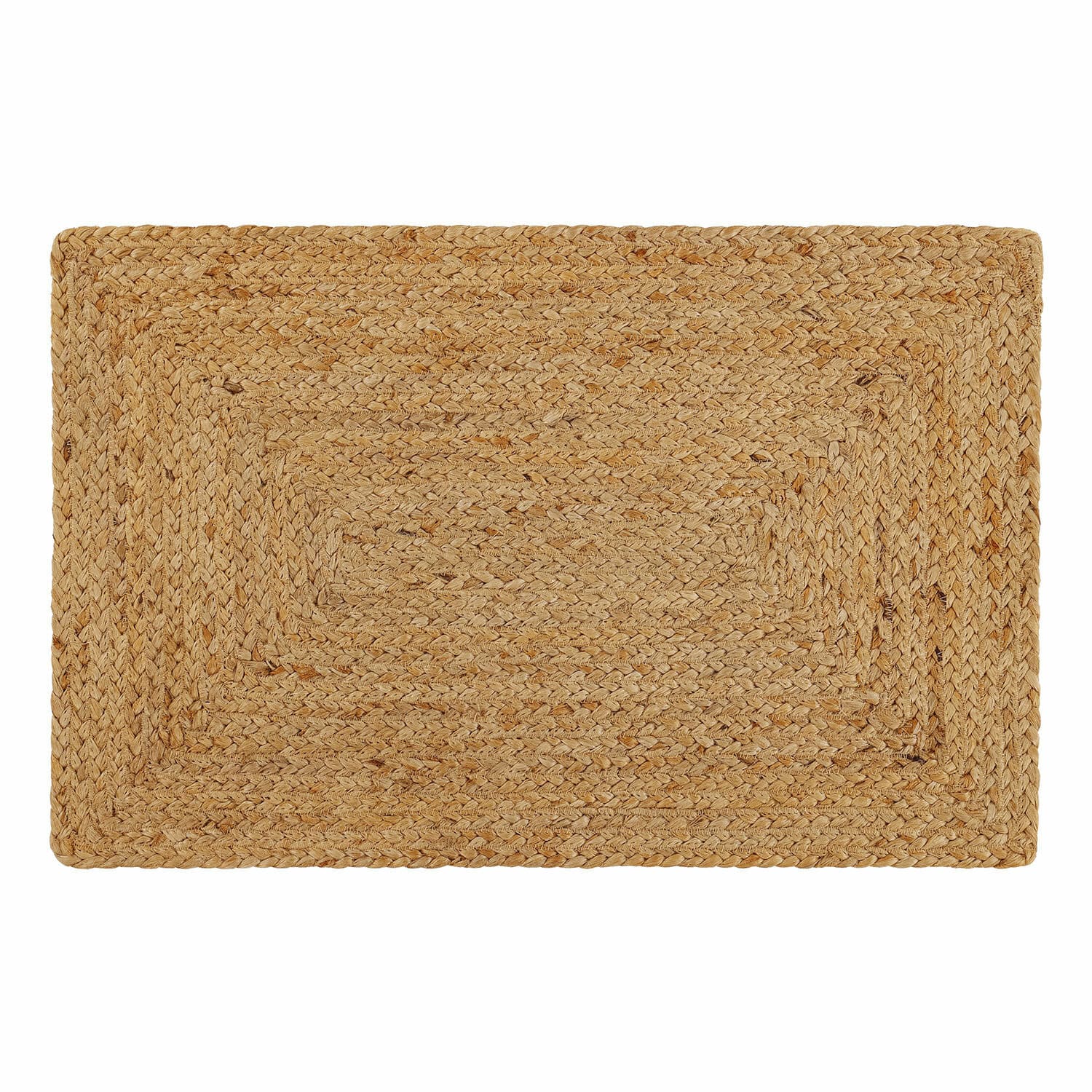 Tapis de bain Busselton Tapis rectangulaire en jute tressée beige naturel pour décoration intérieure durable