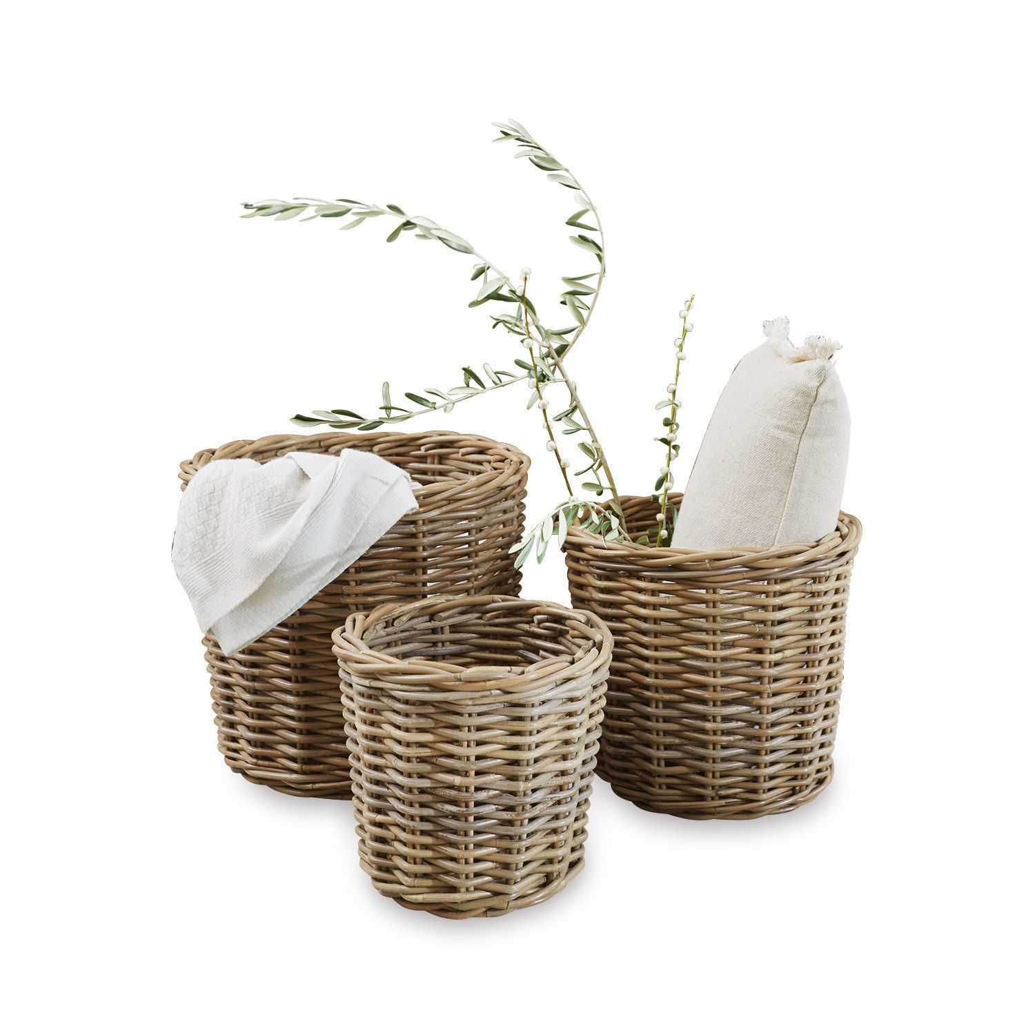 Lot de 3 paniers Avar