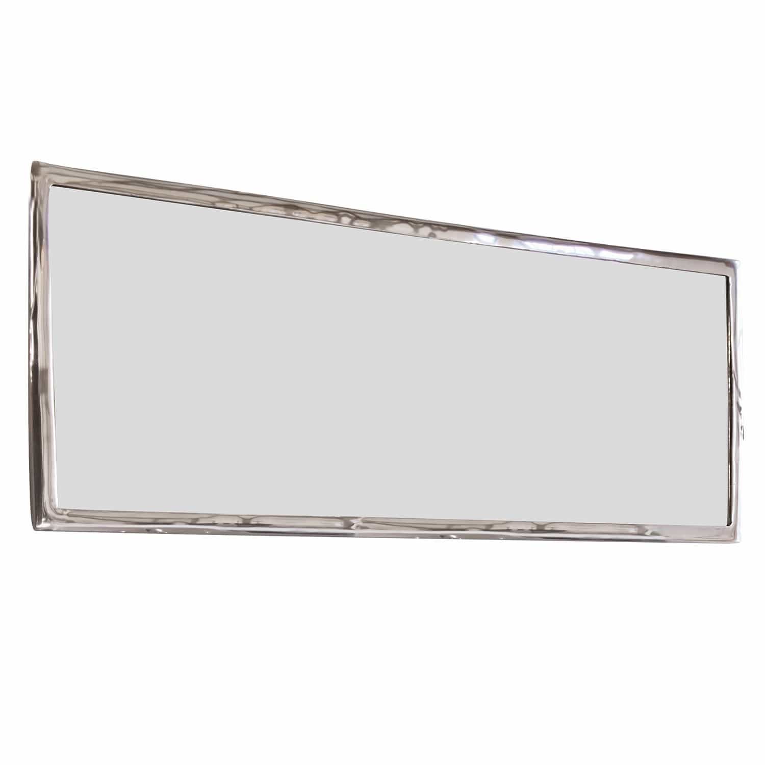 Miroir Kaplin Miroir rectangulaire avec cadre métallique argenté pour décoration intérieure moderne