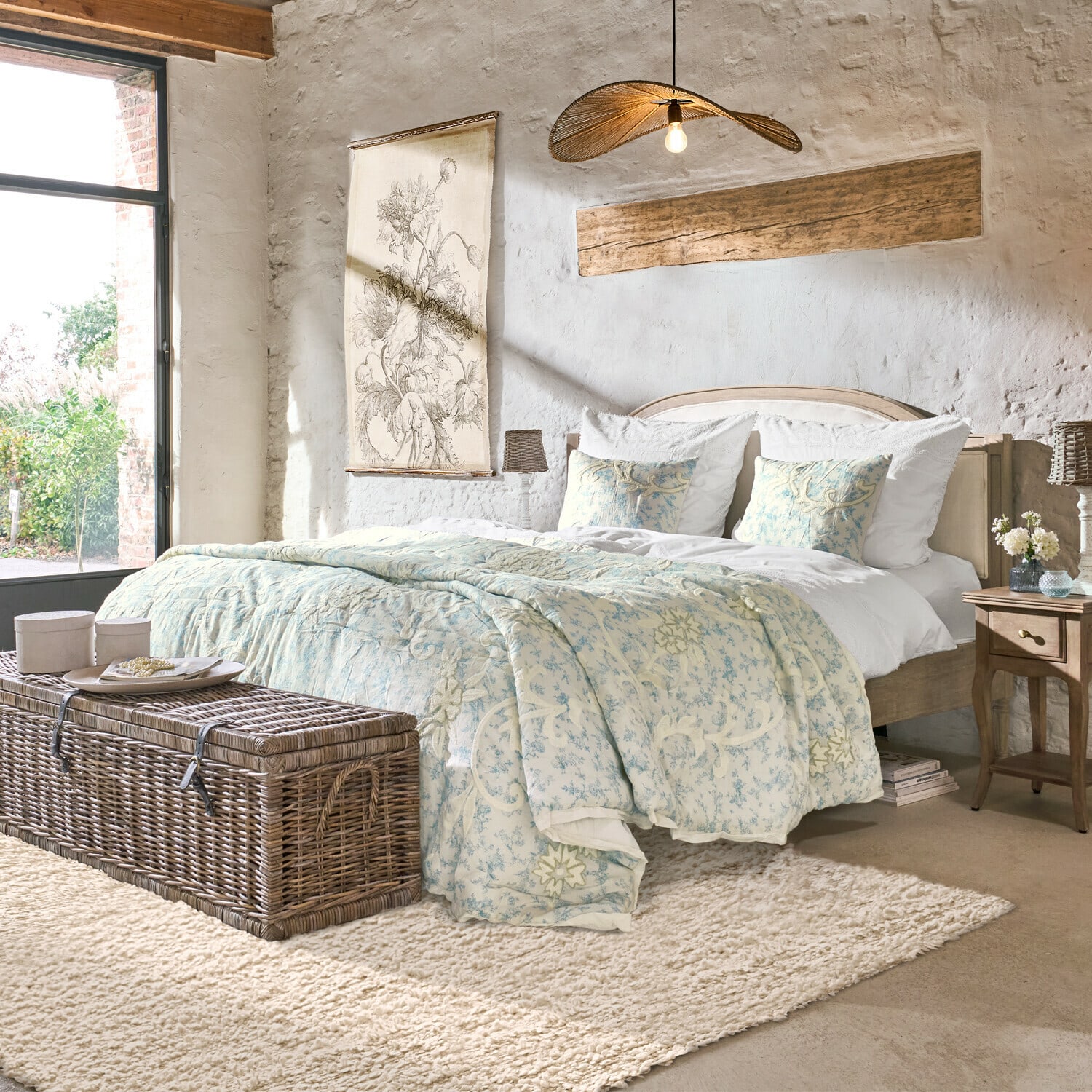 Lot de 2 housses de coussin Rocaille Étoilée