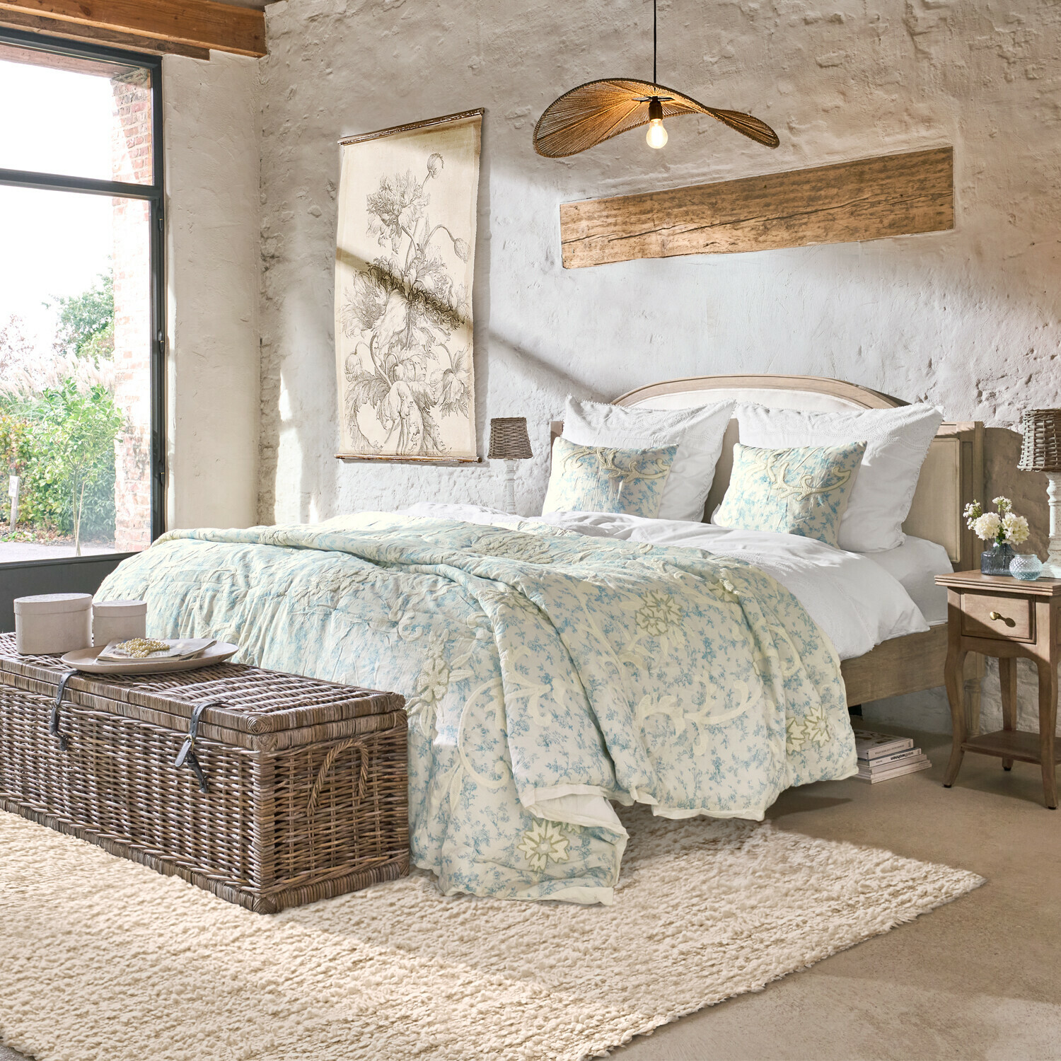 Lot de 2 housses de coussin Rocaille Étoilée