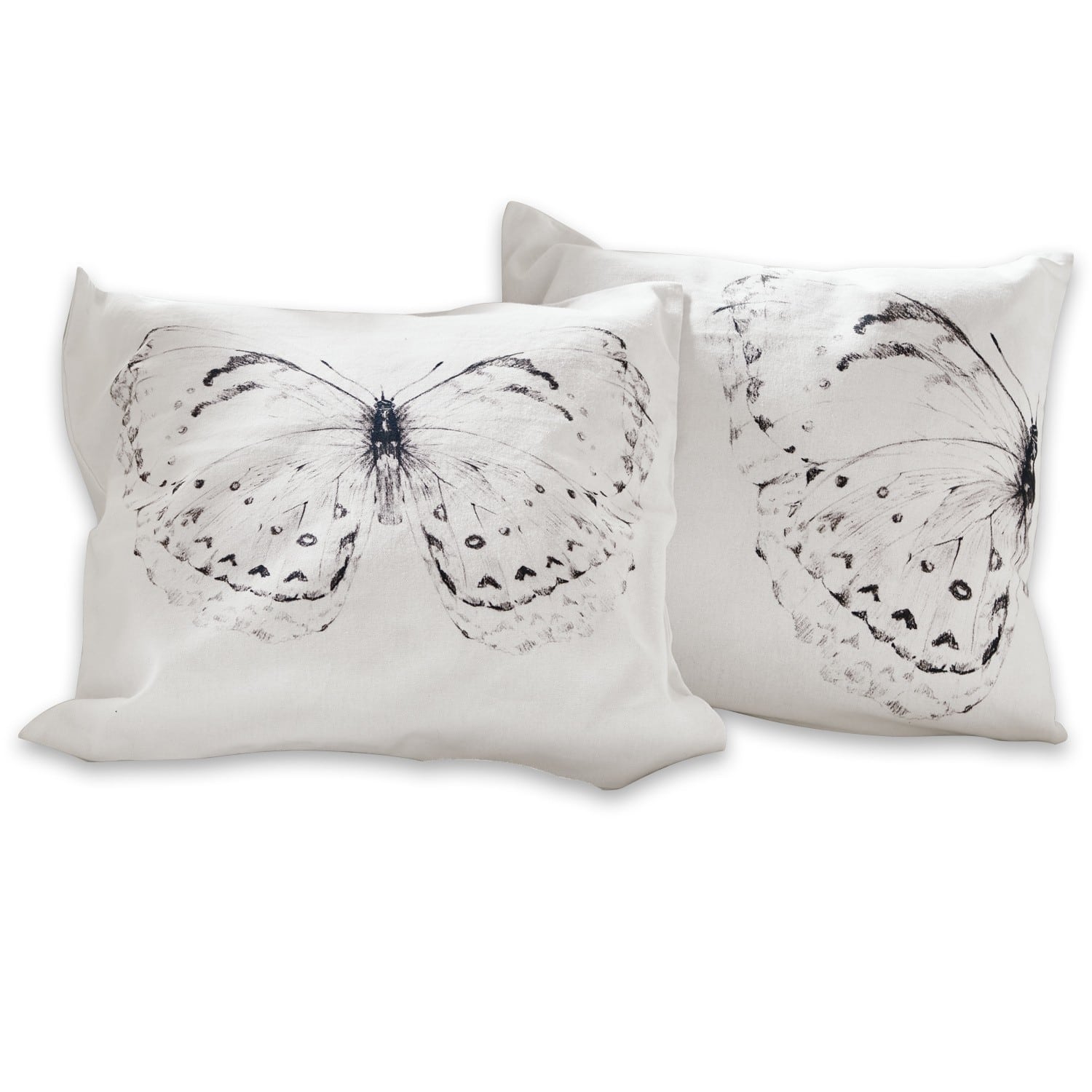 Lot de 2 housses de coussin Fragile
