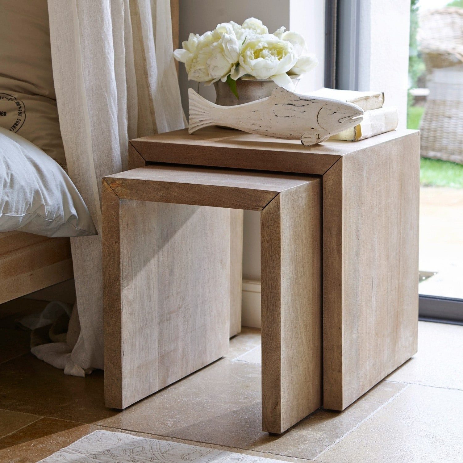 Lot de 2 tables d'appoint Hadley